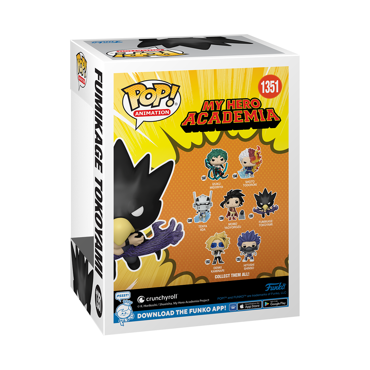 Funko Pop! Animation: My Hero Academia Fumikage Tokoyami Vinyl Figure