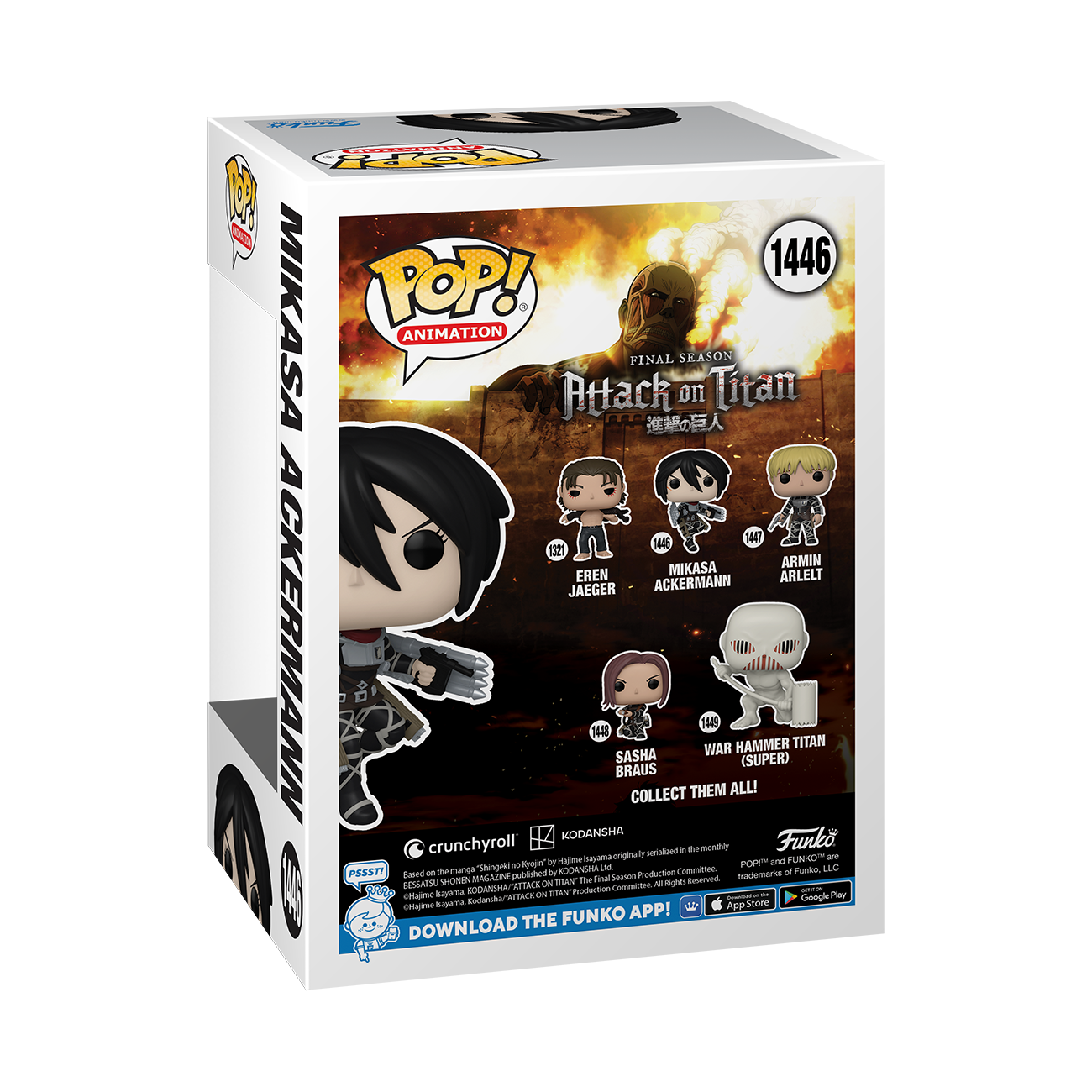 Mikasa ackerman hot sale funko pop