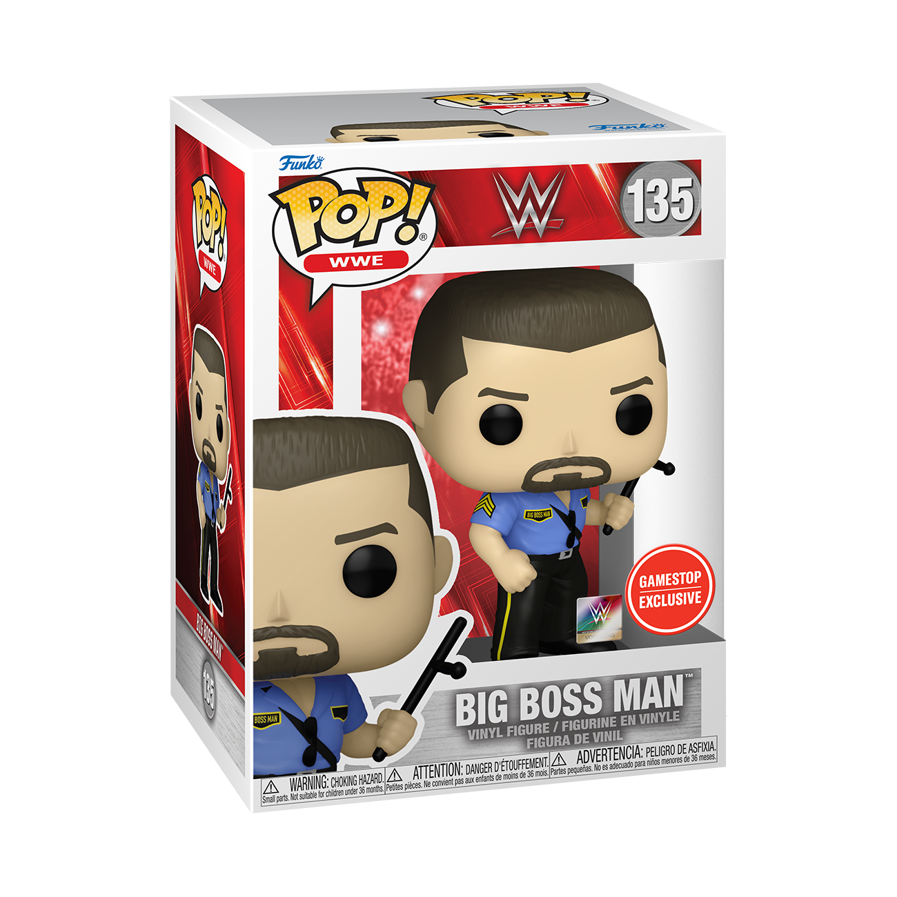 Funko POP! WWE Big Boss Man 3.8-in Vinyl Figure GameStop Exclusive