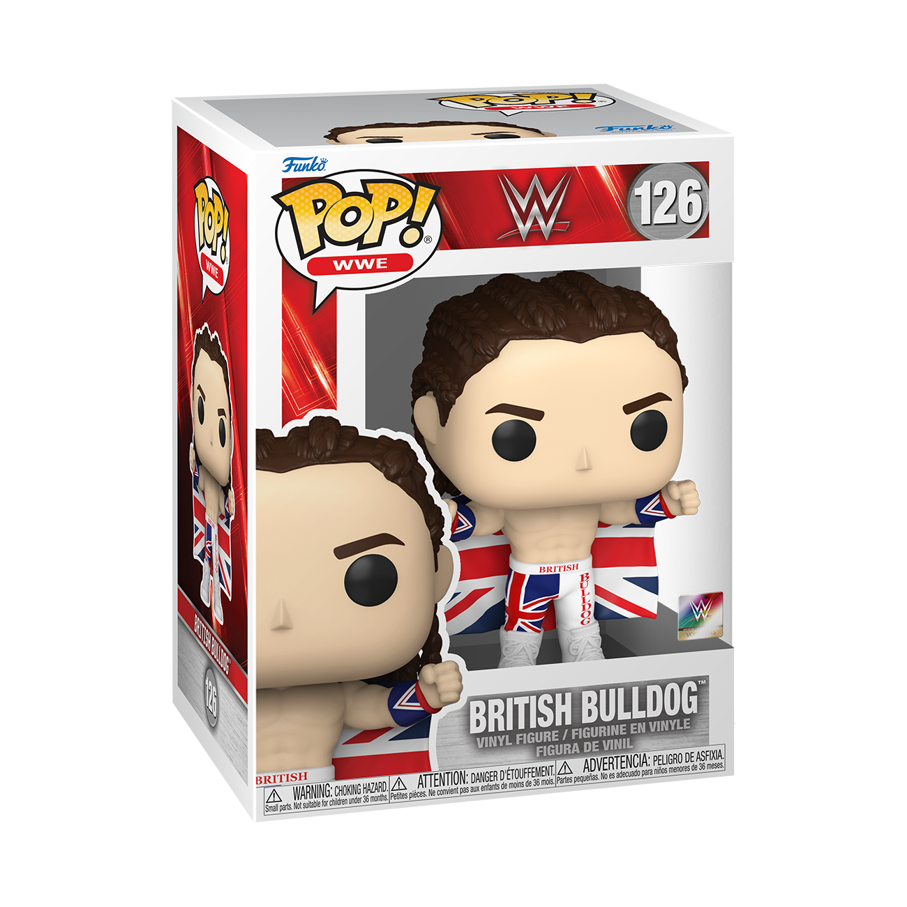 Funko POP! WWE: British Bulldog 4-in Vinyl Figure