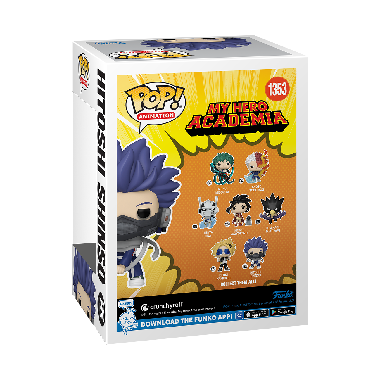 My hero academia on sale funko pop box