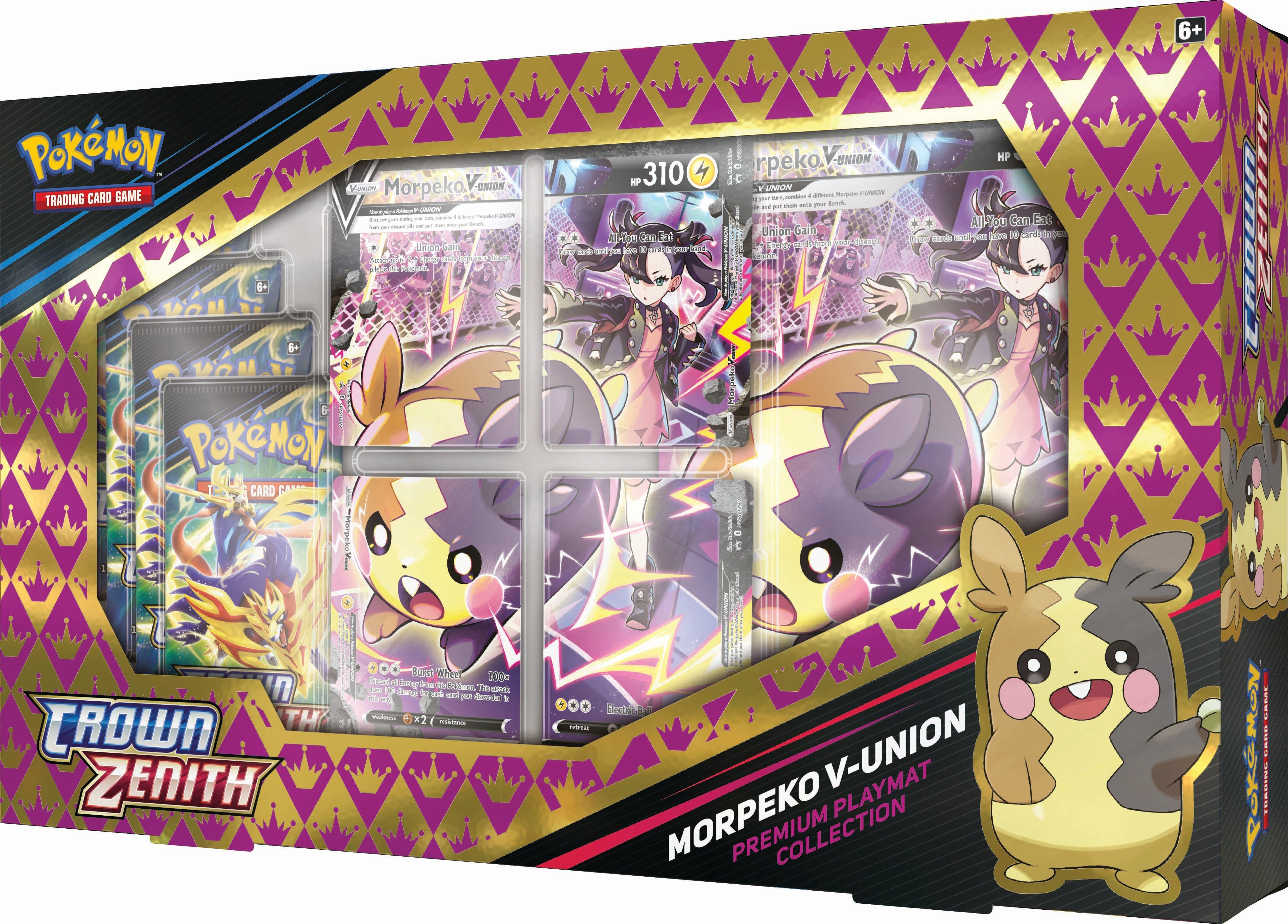 Coffret Pokémon Morpeko V-Union - Pokémon Zénith Suprême Asmodée : King  Jouet, Cartes à collectionner Asmodée - Jeux de société