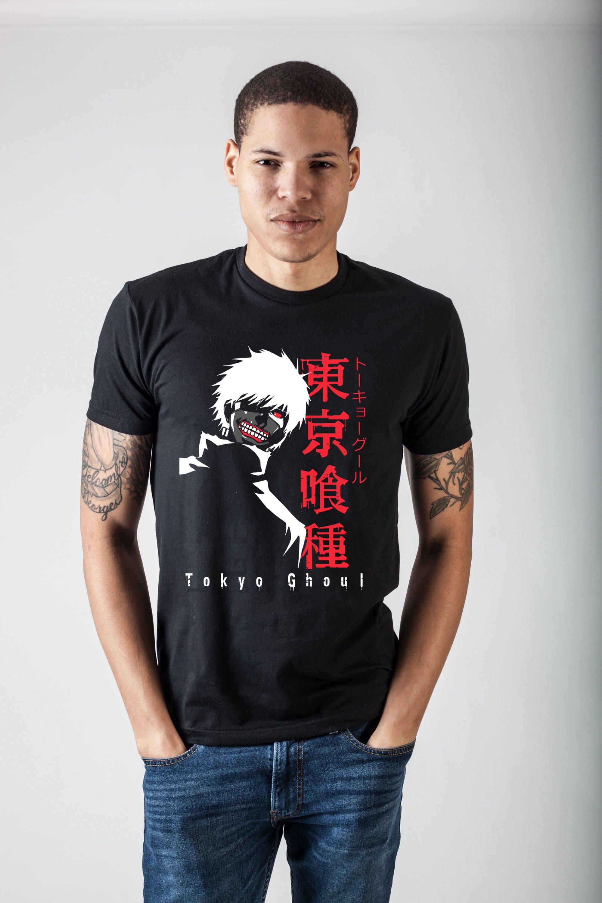 Tokyo Ghoul Kaneki Ken Half Human Black Unisex Short Sleeve T-Shirt