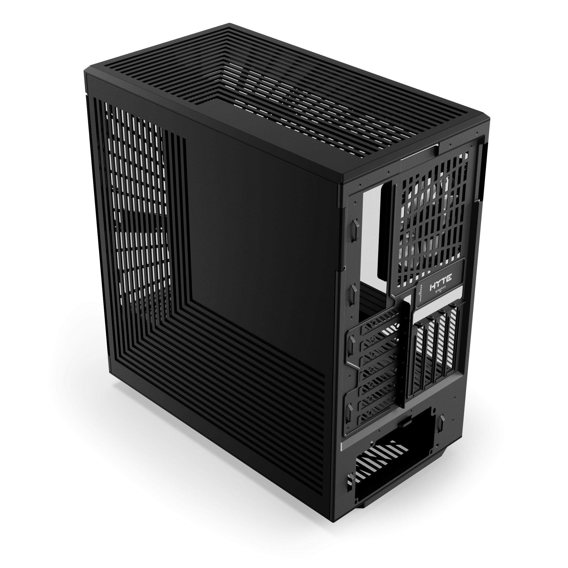 HYTE Y40 S-Tier Aesthetic Panoramic Tempered Glass Mid-Tower ATX Computer Gaming Case with PCIE 4.0 Riser Cable Black