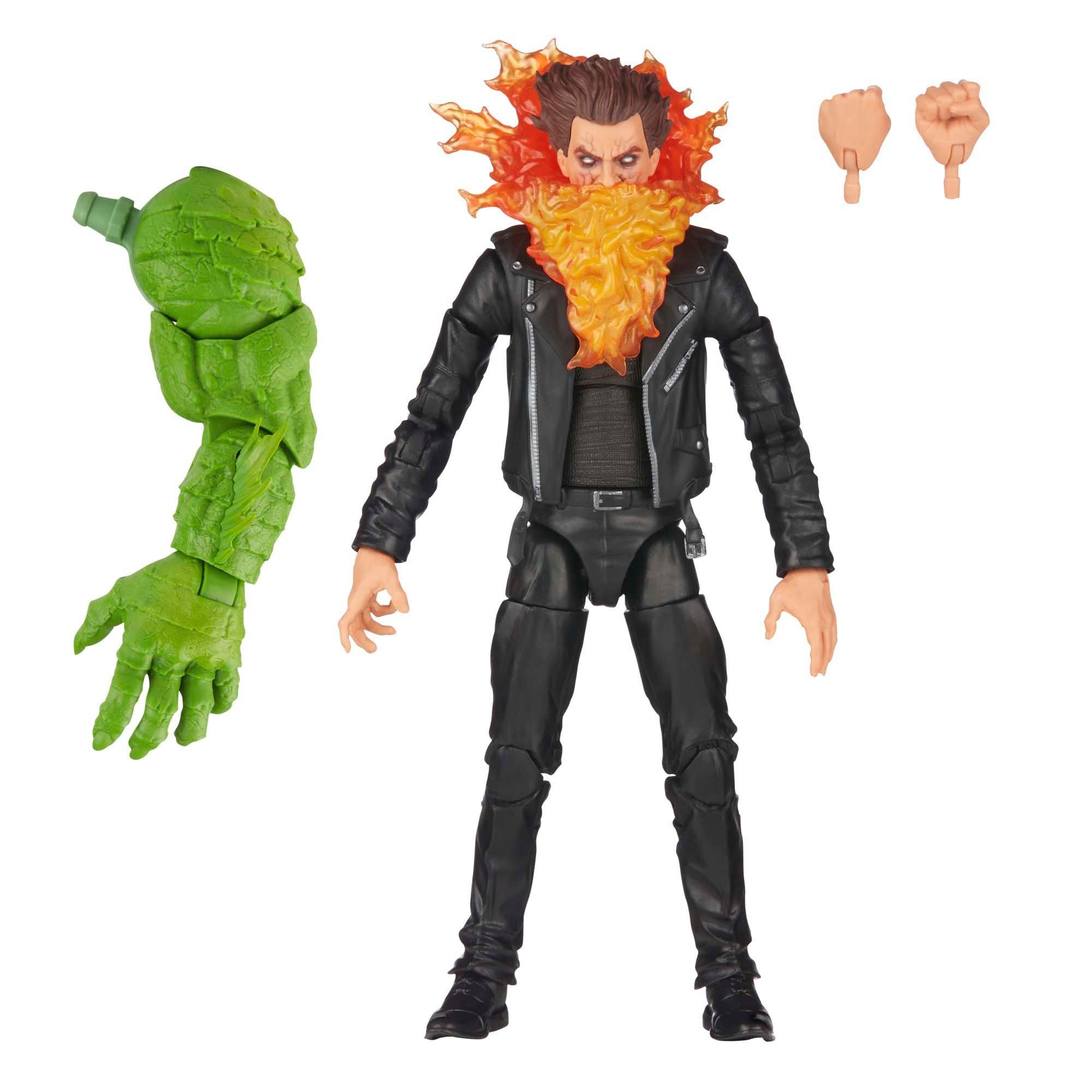 Marvel Legends Series 6-inch Ghost Rider Action Figure with Flame