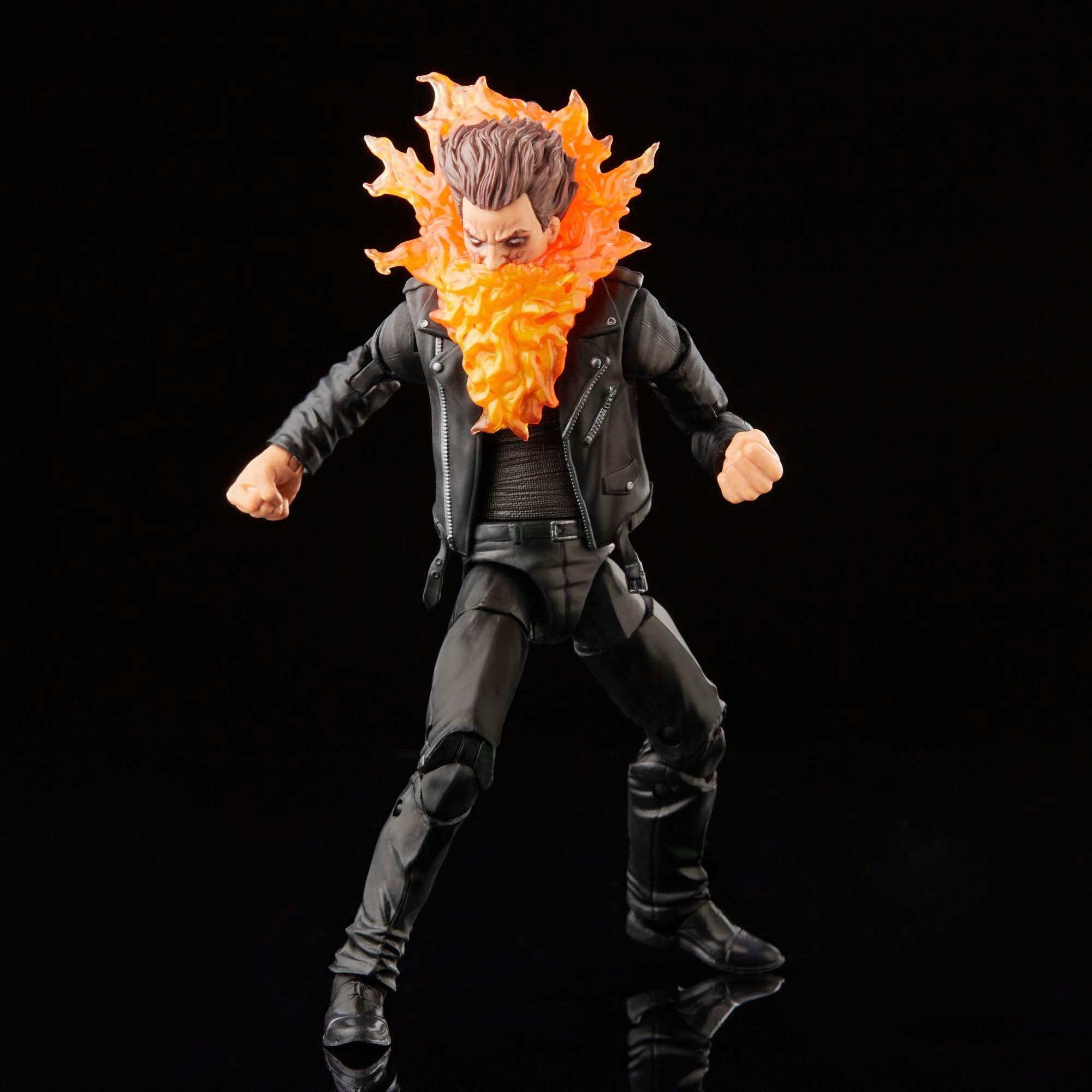 Marvel Legends Series 6-inch Ghost Rider Action Figure with Flame