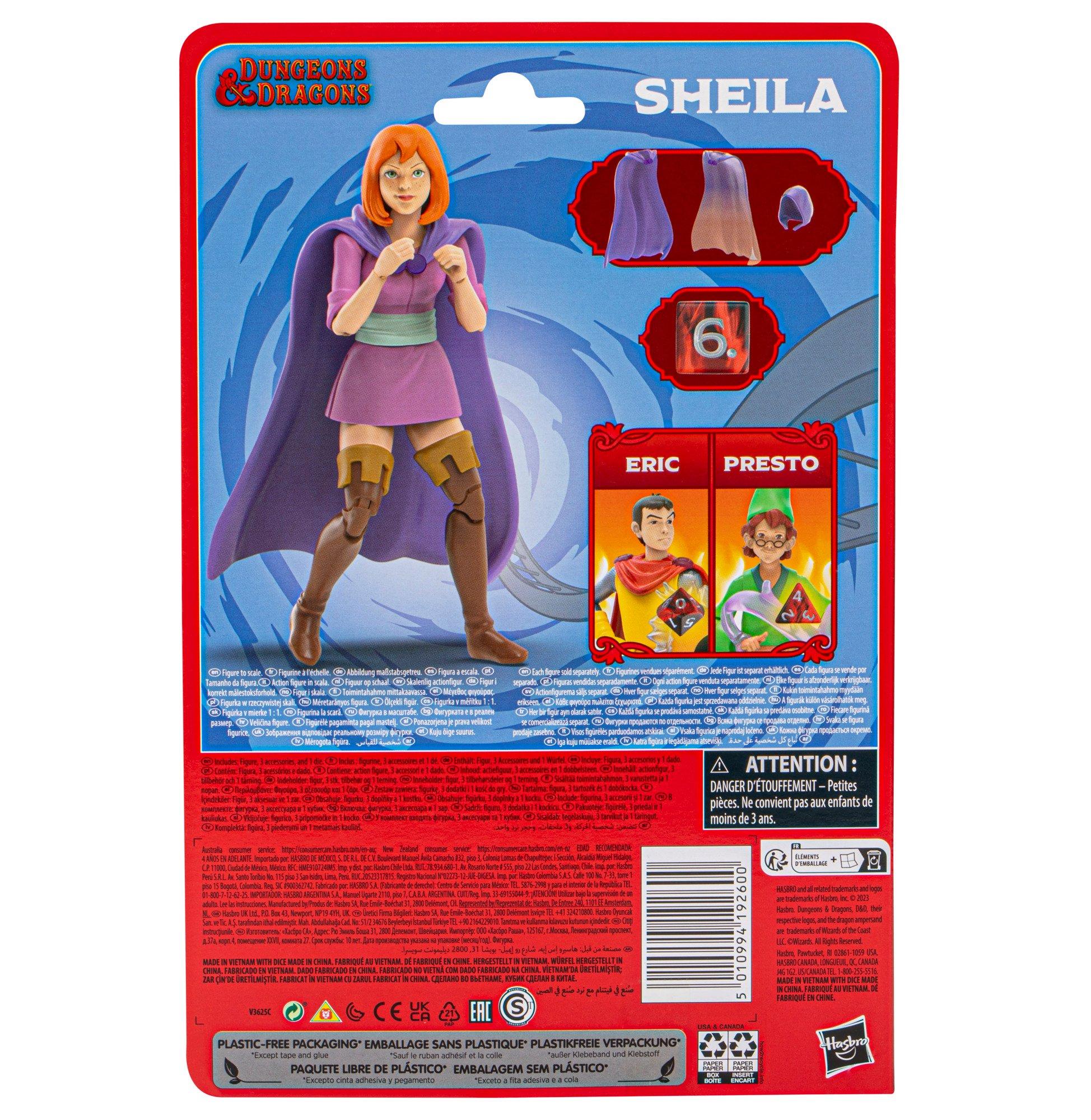 Hasbro Dungeons and Dragons Sheila 6-in Action Figure with d6 Die