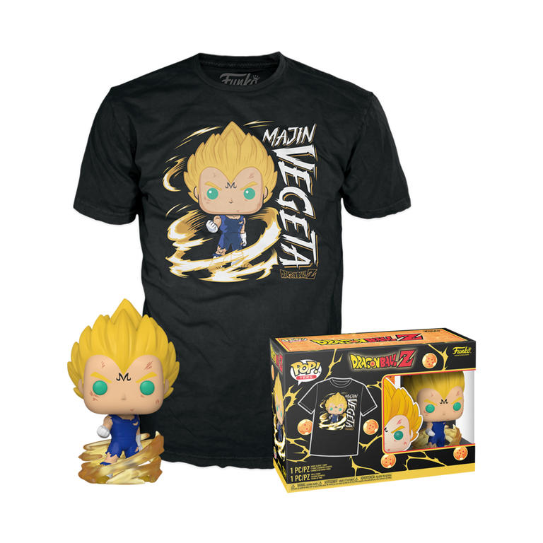 Funko POP! and Tee: Dragon Ball Z Majin Vegeta Vinyl Figure and