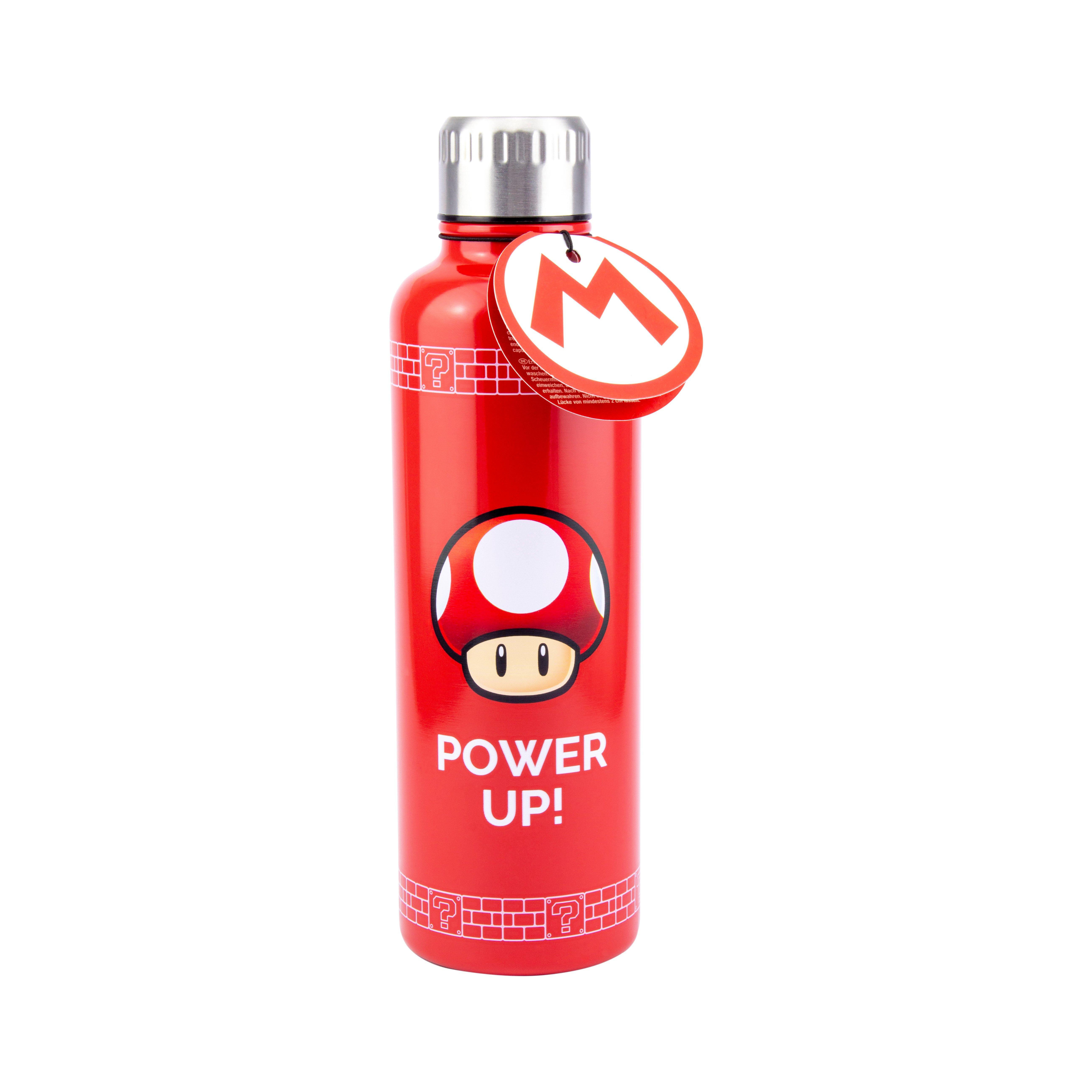 Super Mario Bros Red Plastic Water Bottle, 20 oz - PartyBell.com