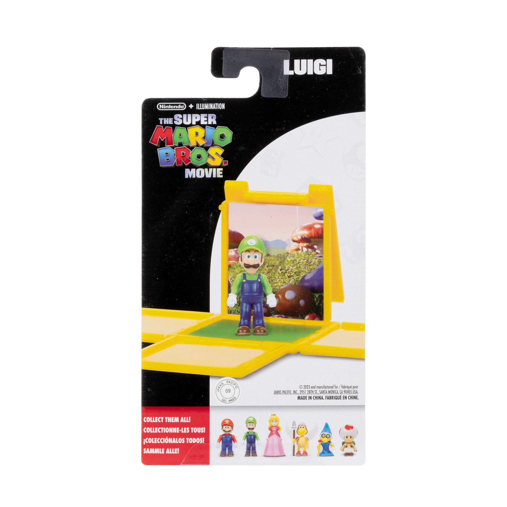 Jakks Pacific Super Mario Bros. Movie Luigi 1.25-in Mini Figure
