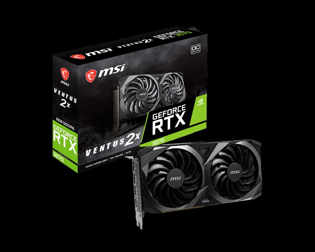 MSI GeForce RTX 3070 Ventus 2X 8G OC LHR Graphics Card G3070V2XCL