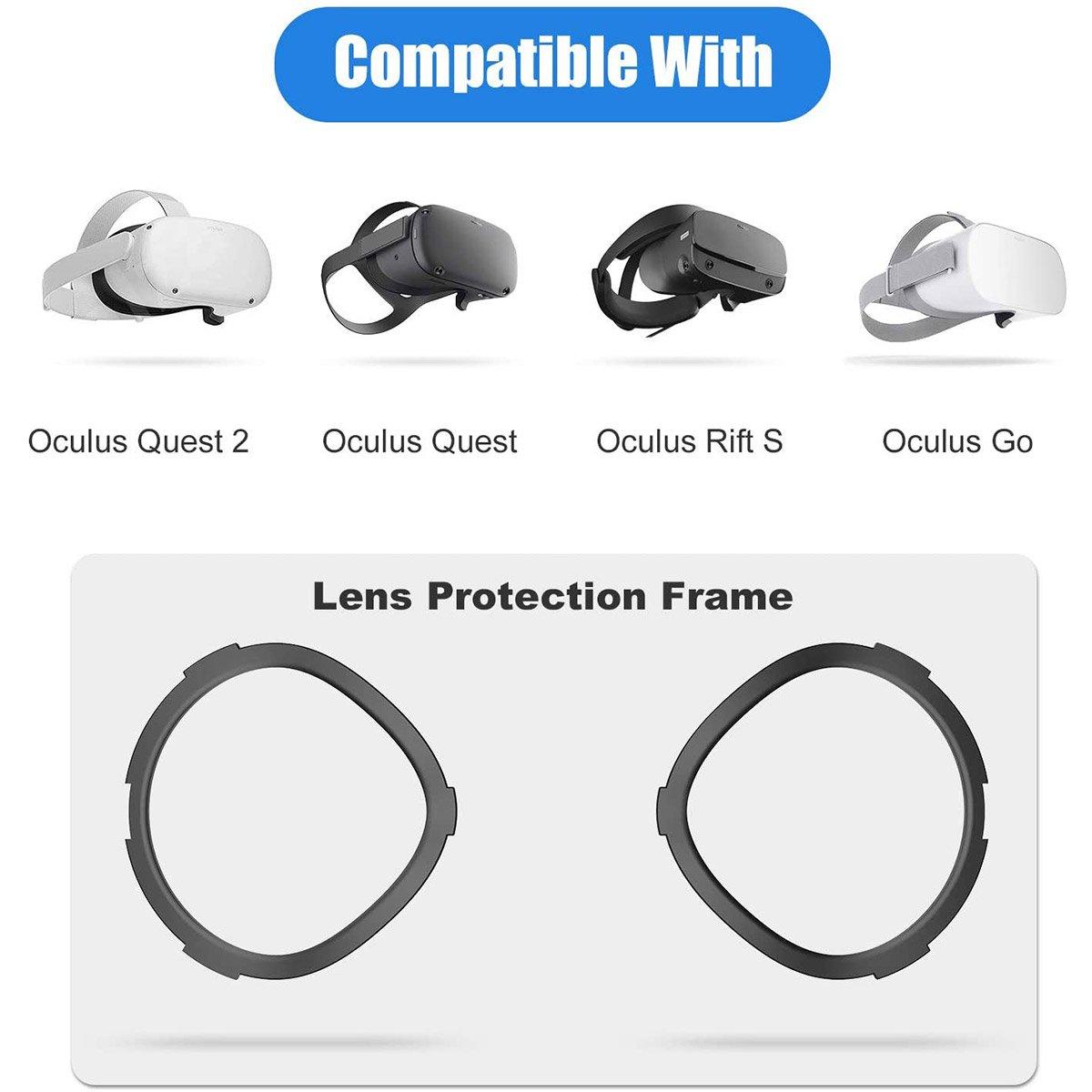 AMVR Lens Anti-Scratch Ring Protecting Myopia Glasses for Meta Quest 2, Meta Quest, Rift S and Oculus Go