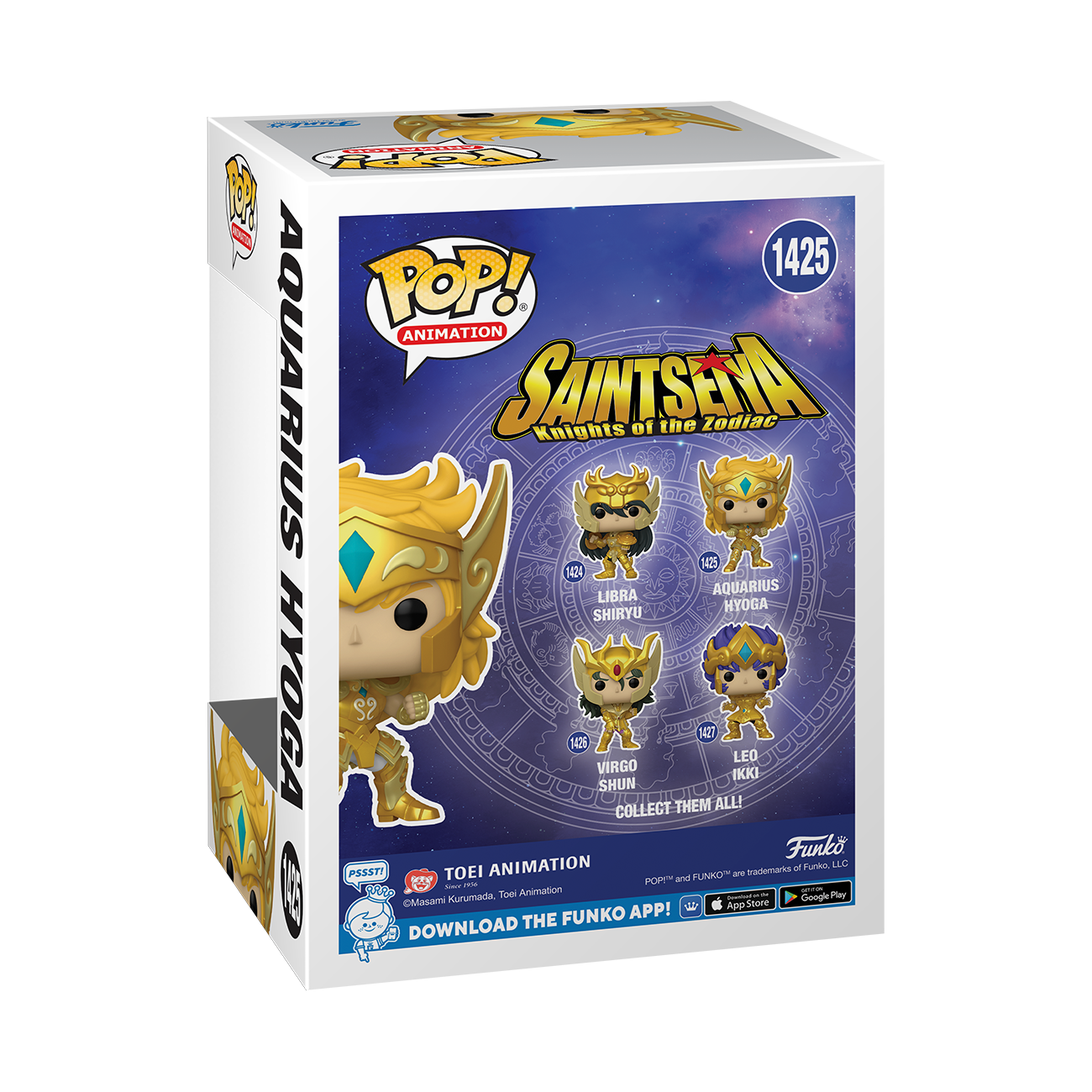 Funko POP! Animation: Saint Seiya: Knights of the Zodiac Aquarius Hyoga  4.55-in Vinyl Figure