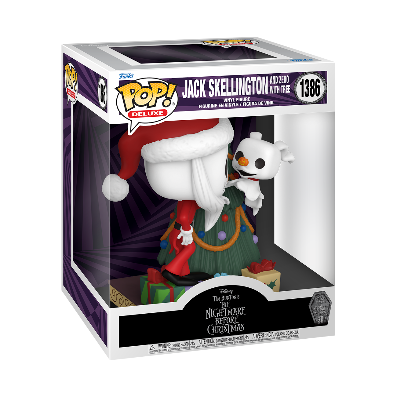 Figurine POP Disney Nightmare Before Christmas Jack avec Zero 25cm