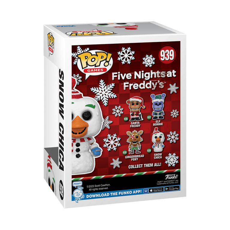 Funko POP! Games: Five Nights at Freddy's: Holiday Season Snow Chica 4.9-in  Vinyl Figure