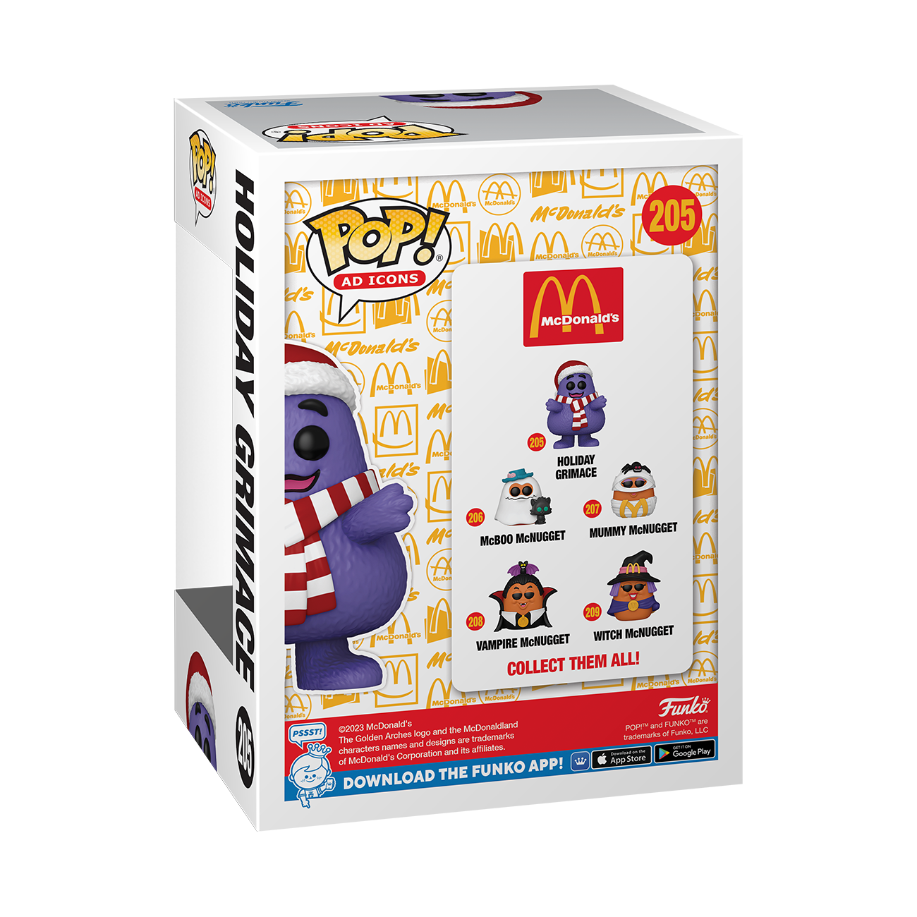 Funko POP! Ad Icons: McDonald's Holiday Grimace 3.55-in Vinyl Figure