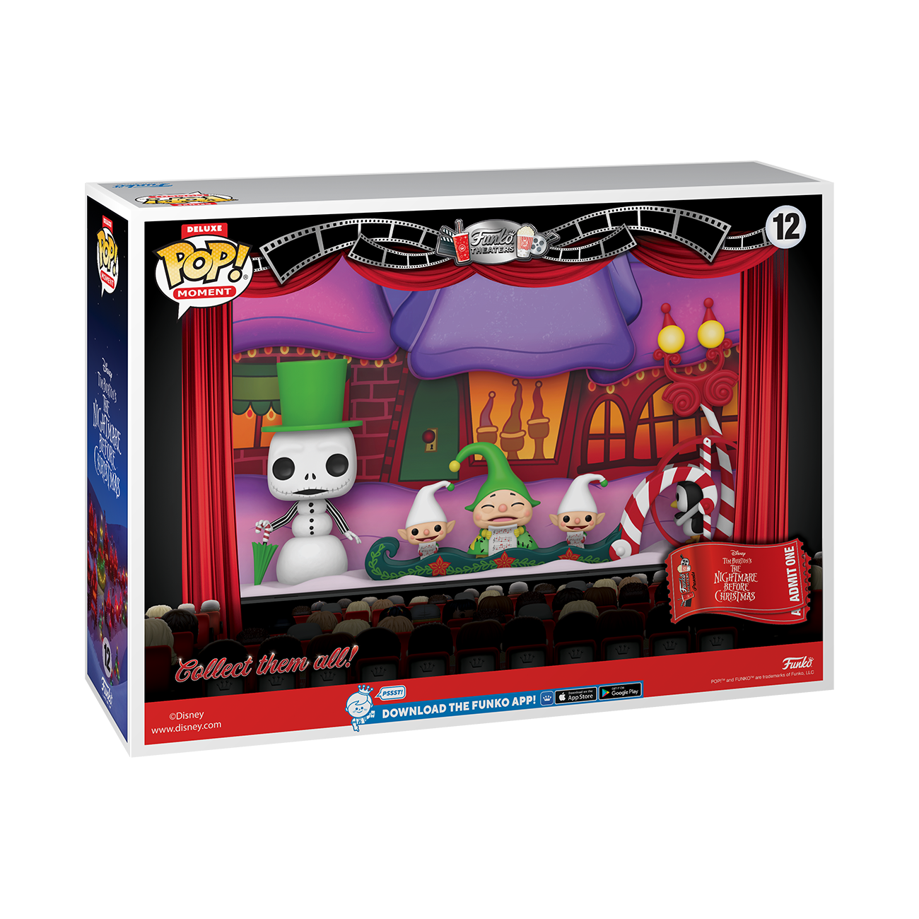 Funko POP! Moments: The Nightmare Before Christmas Snowman Jack Skellington with Carolers Vinyl Figure Set