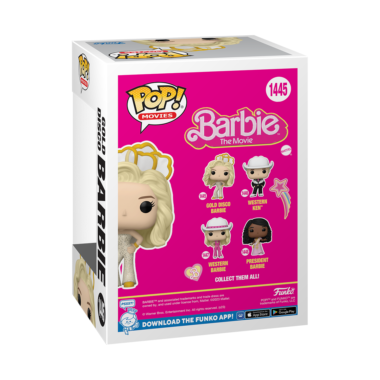 Funko POP! Movies: Barbie: The Movie Gold Disco Barbie 4.85-in Vinyl Figure