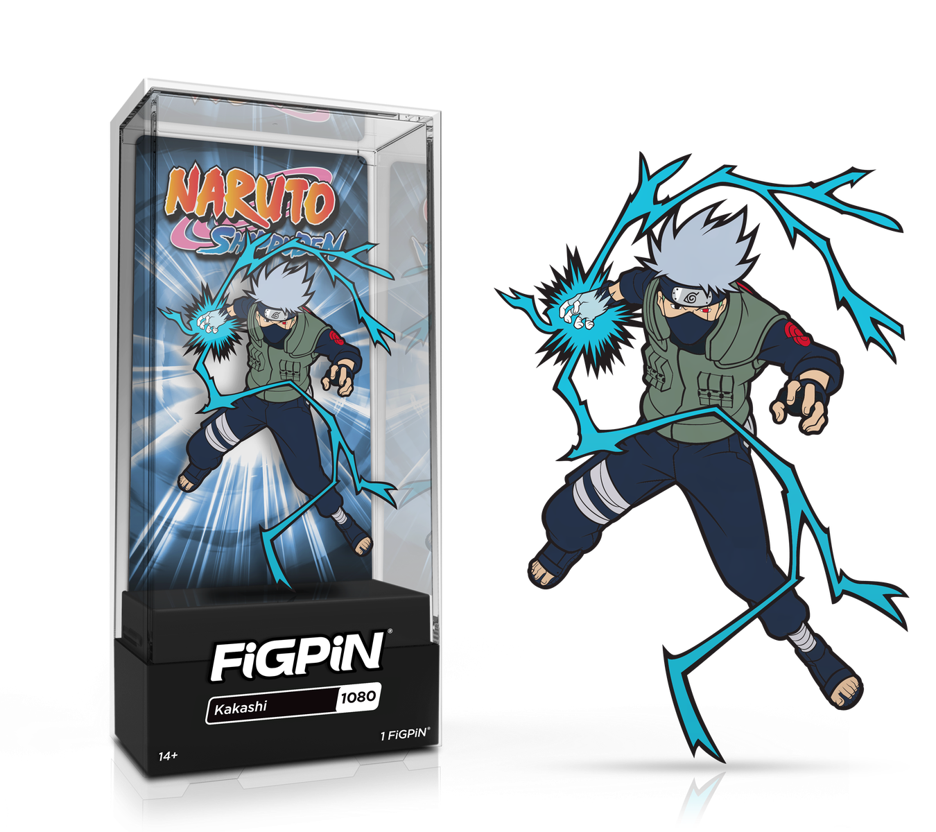  Ata-Boy Naruto Kakashi Face 1 Full Color Enamel Pin :  Clothing, Shoes & Jewelry