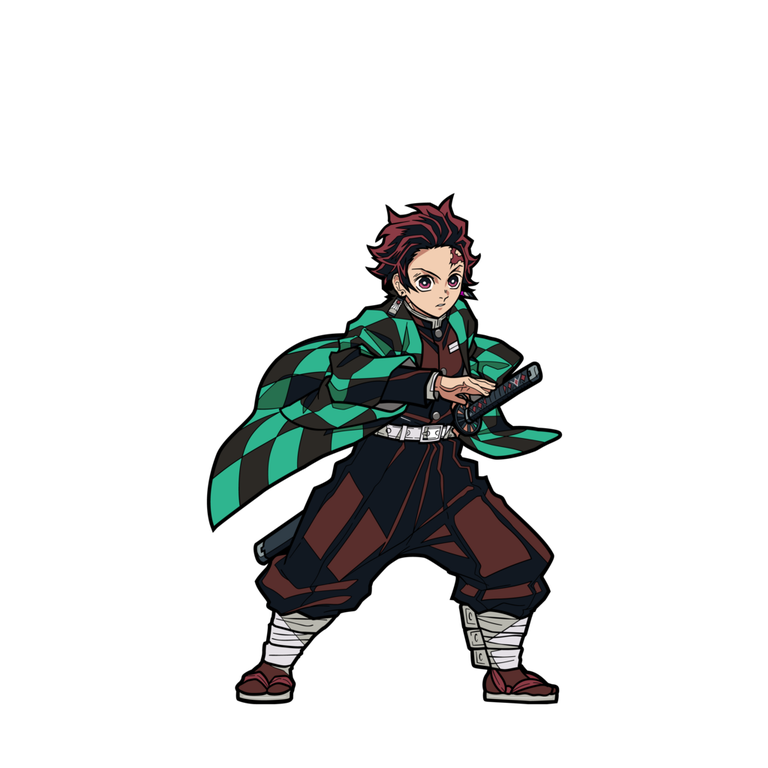 FiGPiN Demon Slayer: Kimetsu no Yaiba Tanjiro Kamado 3-in Collectible Enamel Pin