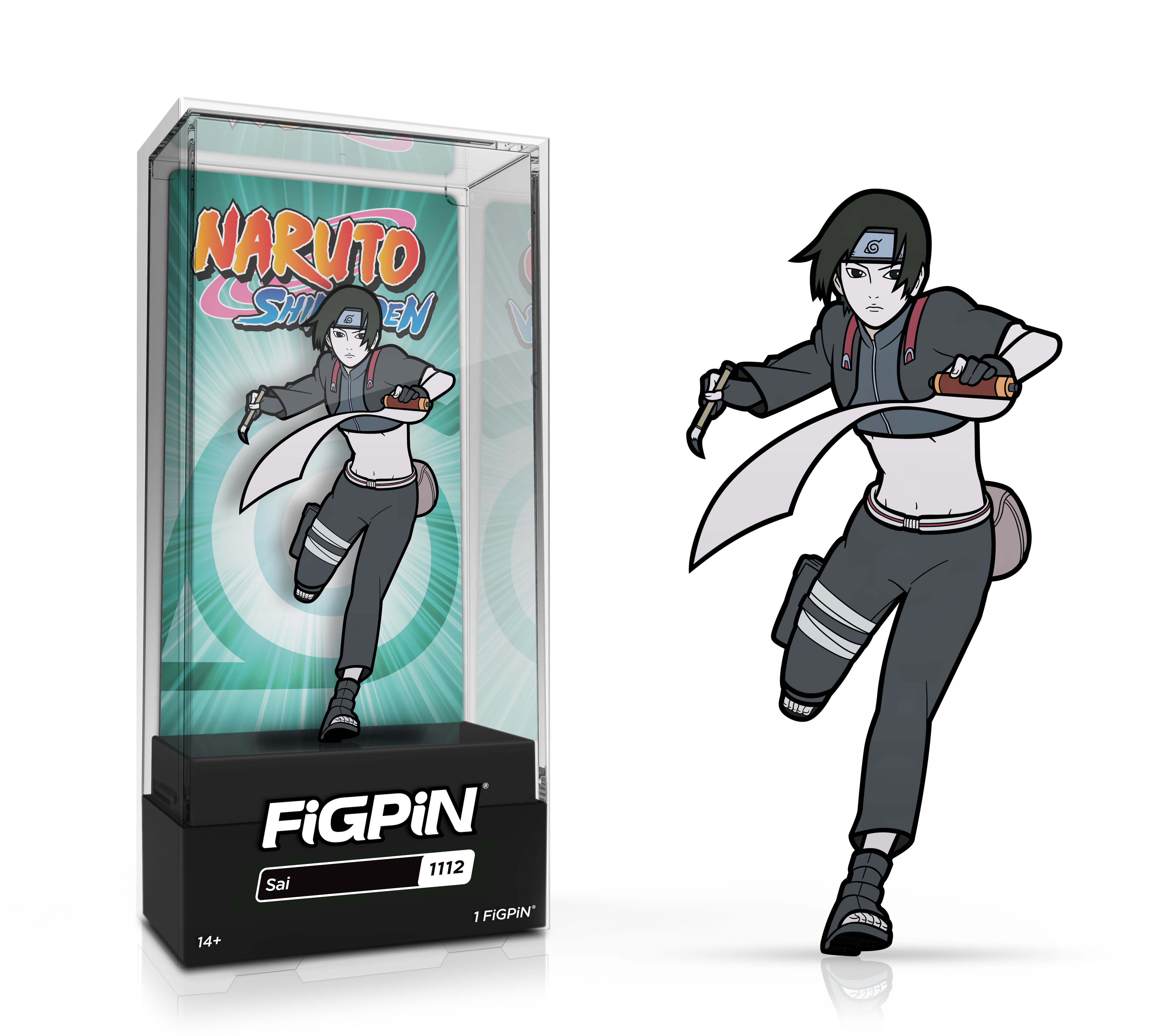 FiGPiN Naruto Shippuden Sai 3-in Collectible Enamel Pin GameStop Exclusive