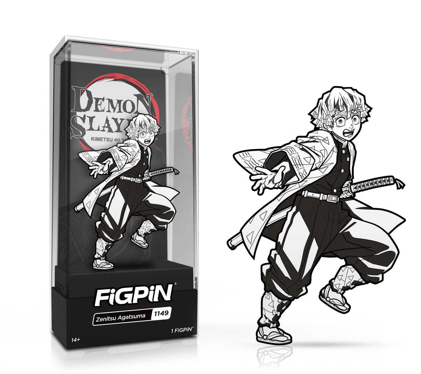 Demon Slayer: Kimetsu no Yaiba Zenitsu Agatsuma FiGPiN Classic 3-Inch  Enamel Pin