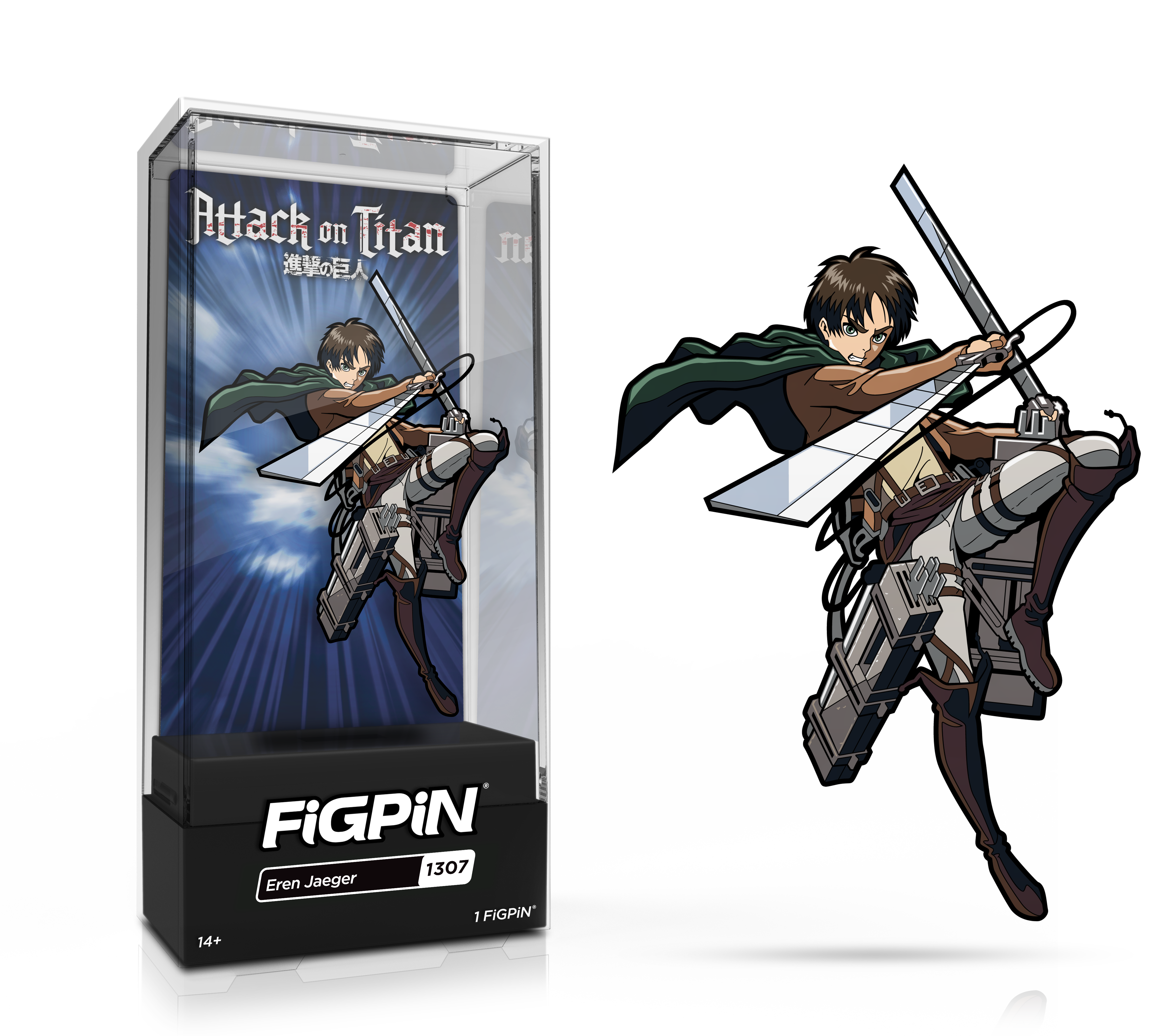 FiGPiN Attack on Titan Eren Jaejer 3-in Collectible Enamel Pin