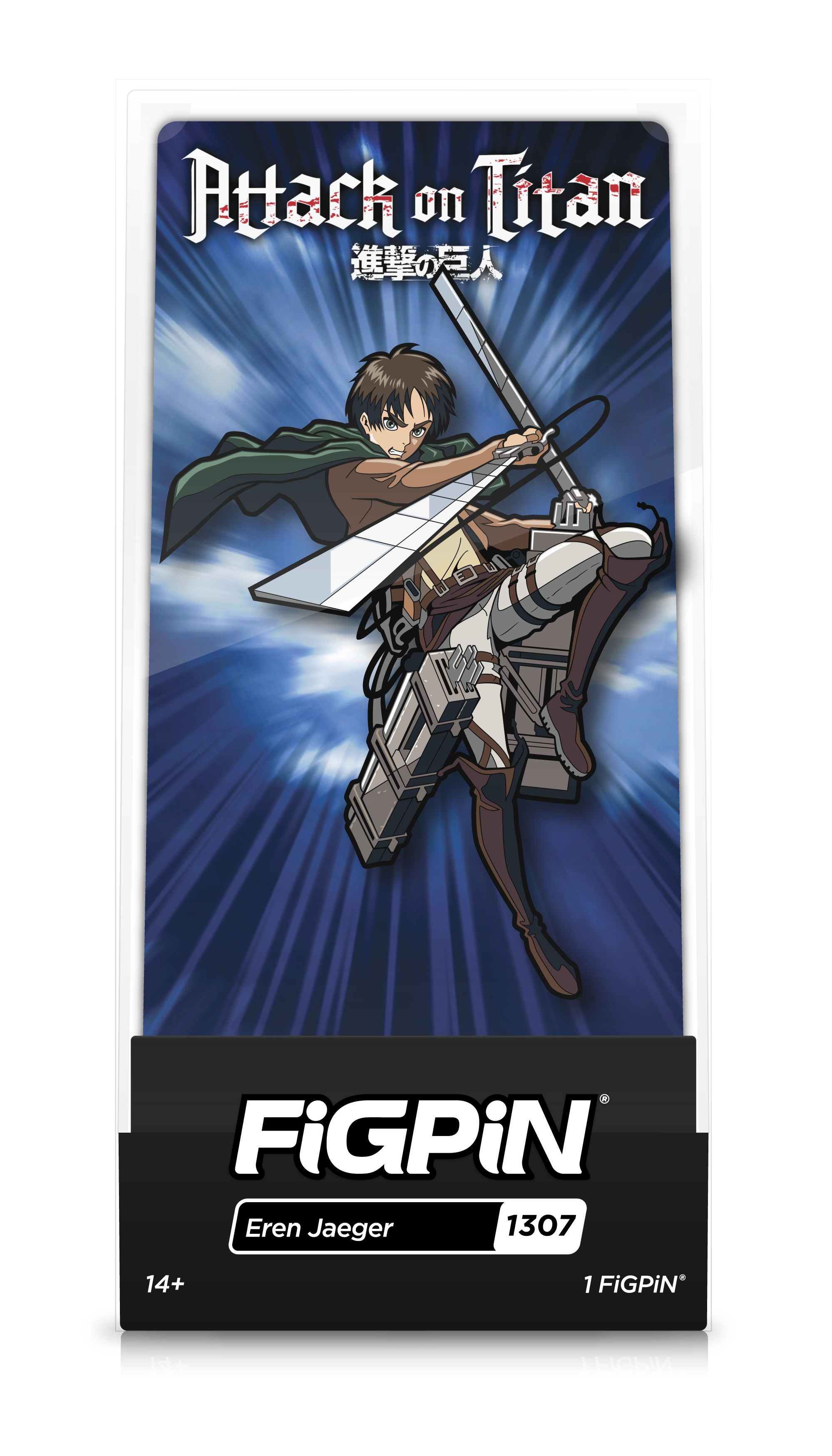 FiGPiN Attack on Titan Eren Jaejer 3-in Collectible Enamel Pin