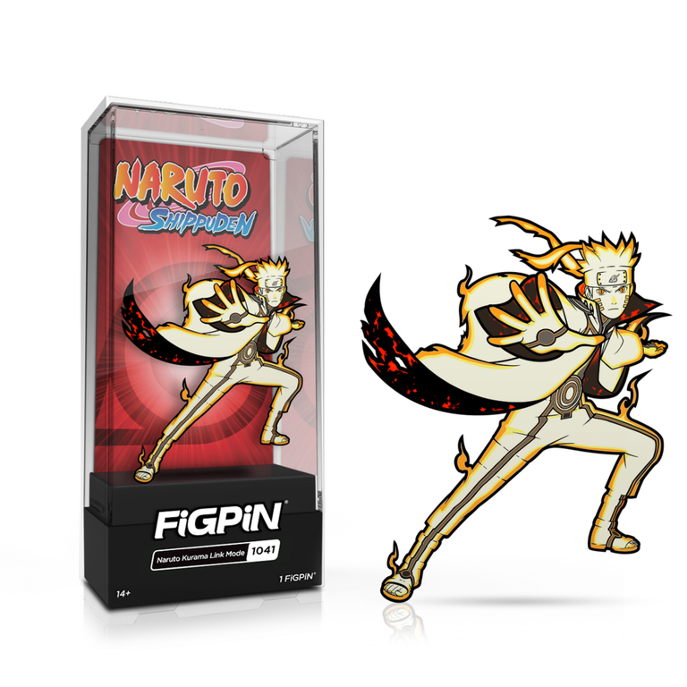 FiGPiN Naruto Shippuden Naruto Kurama Link Mode Collectible Enamel Pin