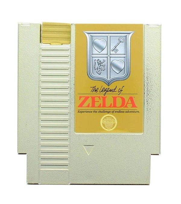 Nintendo nes the legend deals of zelda gold cartridge value