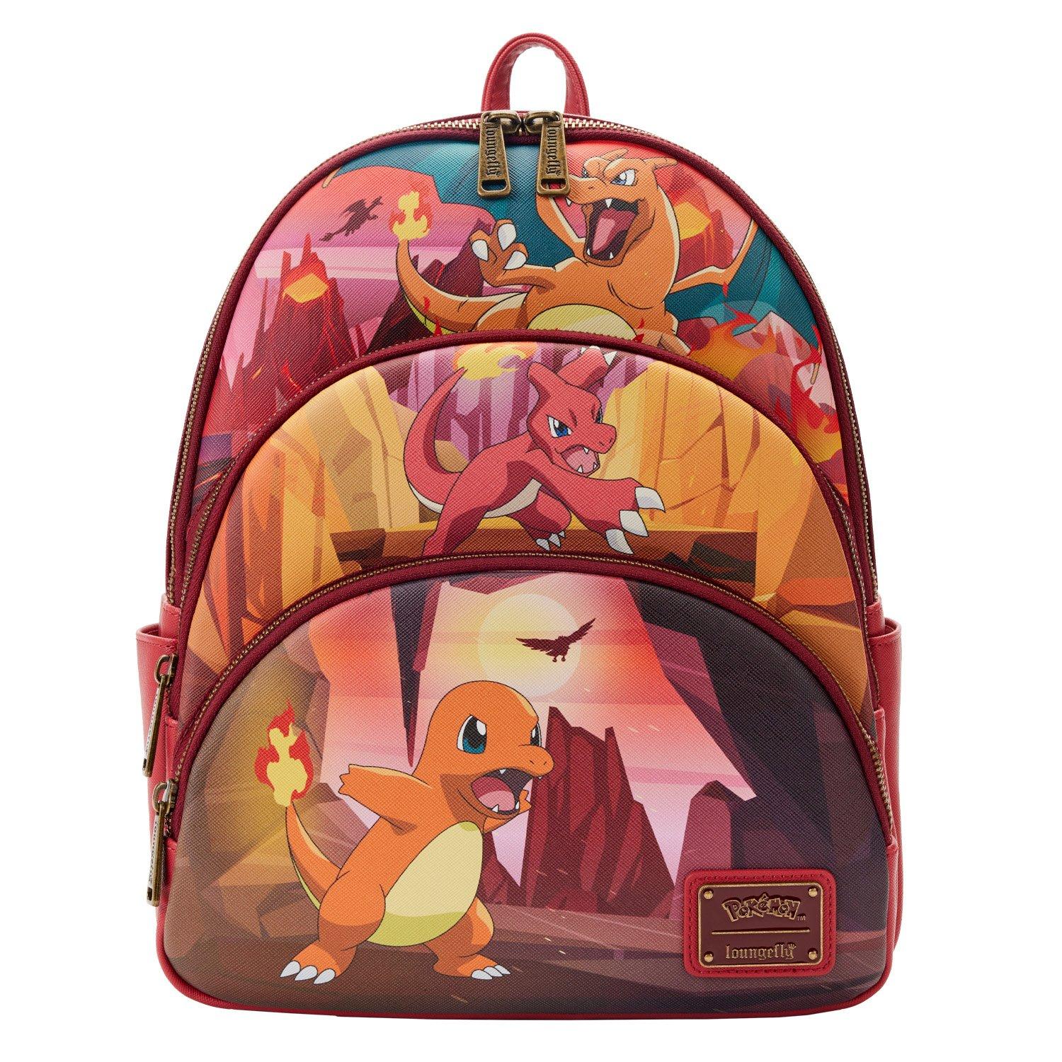Loungefly Pokemon Charmander Triple Pocket Backpack | GameStop