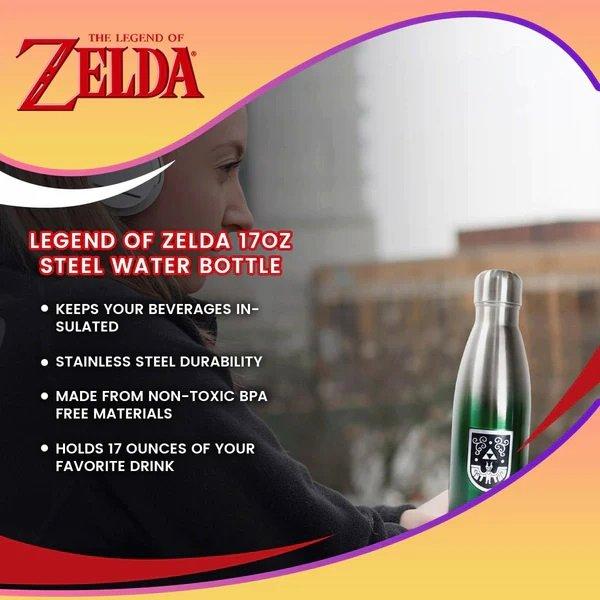 The Legend of Zelda Steel 17 oz. Water Bottle
