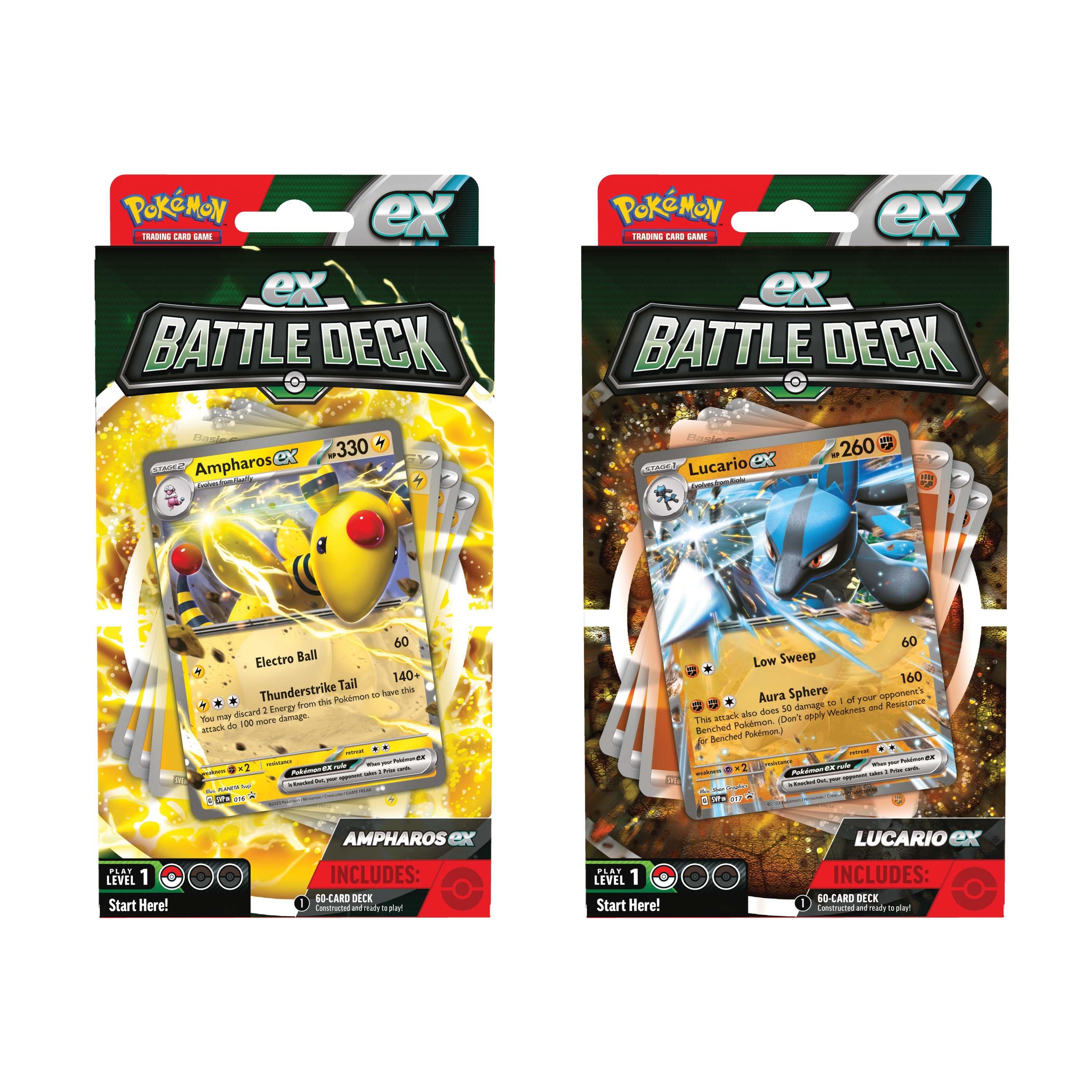 Ampharos ex and Lucario ex Battle Decks Revealed! - PokemonCard