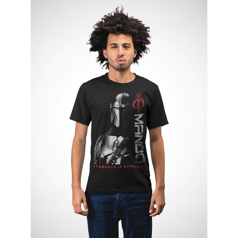 Geeknet Star Wars: The Mandalorian Season 3 Mando Strength Survival T-shirt GameStop Exclusive