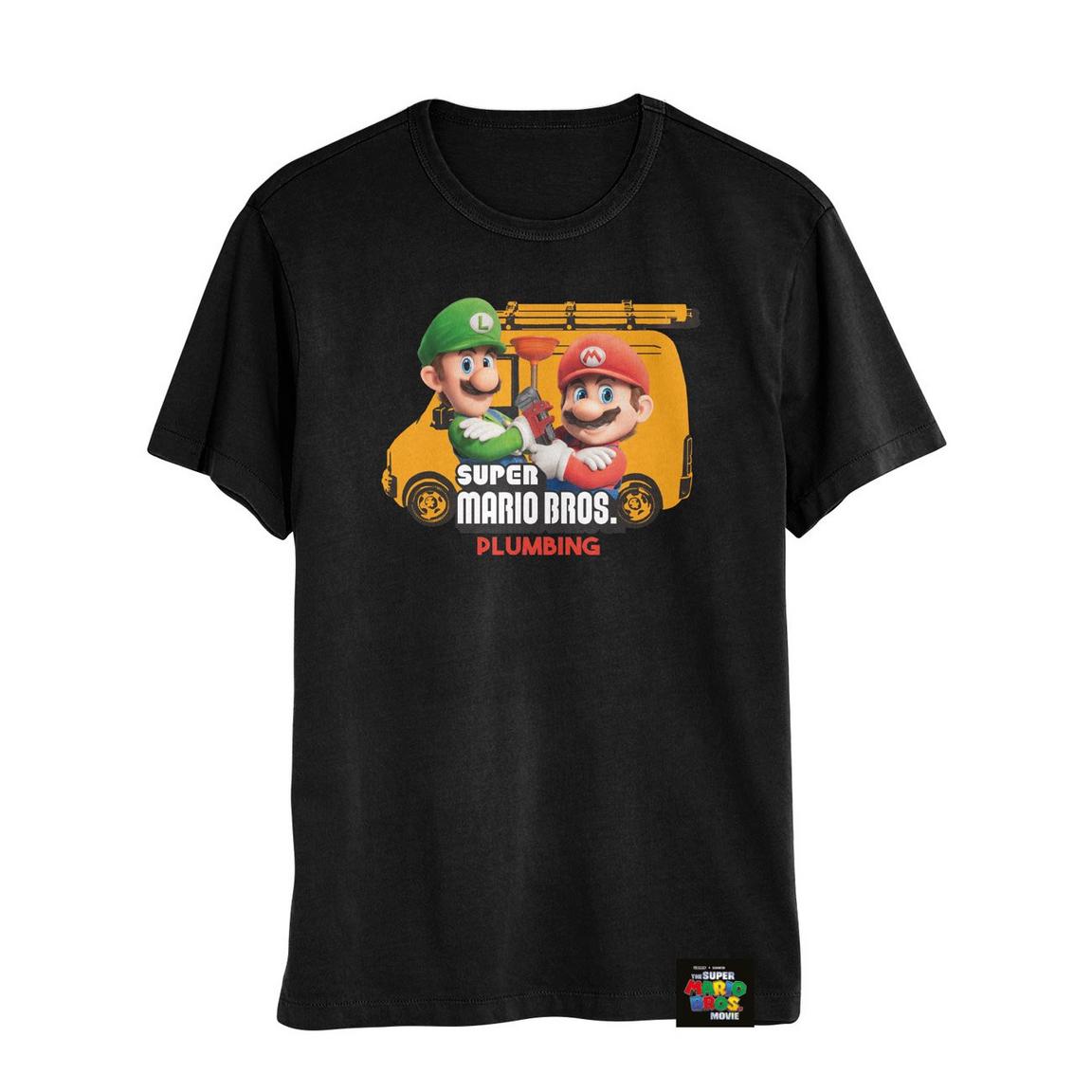 Super Mario Bros.Plumbing Van Unisex Short Sleeve T-Shirt, Size: Small, Isaac Morris