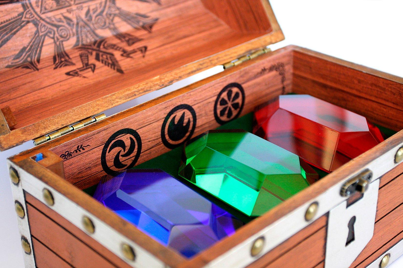 Legend of Zelda Rupee Paper Weight Set 3-Pack with Collectible Chest