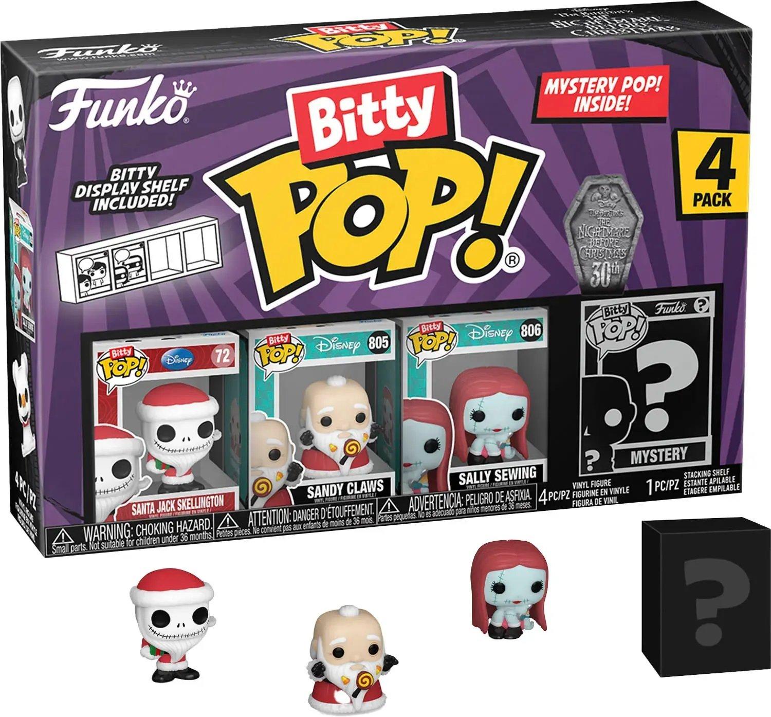 Funko Bitty POP: The Nightmare Before Christmas Vinyl Figure Set 4-Pack