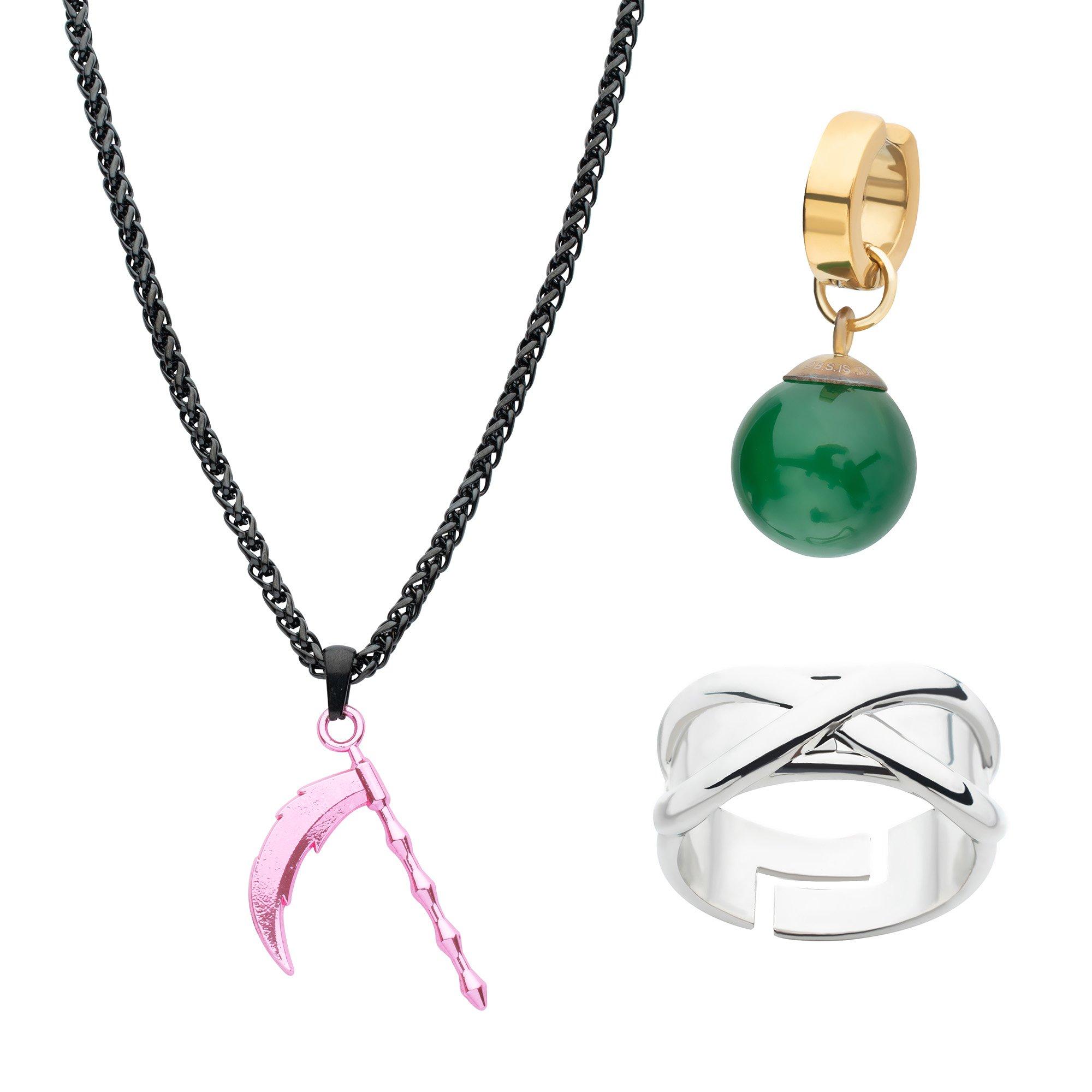 Dragon Ball Super Goku Black Necklace, Potara Earrings, and Time Ring Set  GameStop Exclusive | GameStop