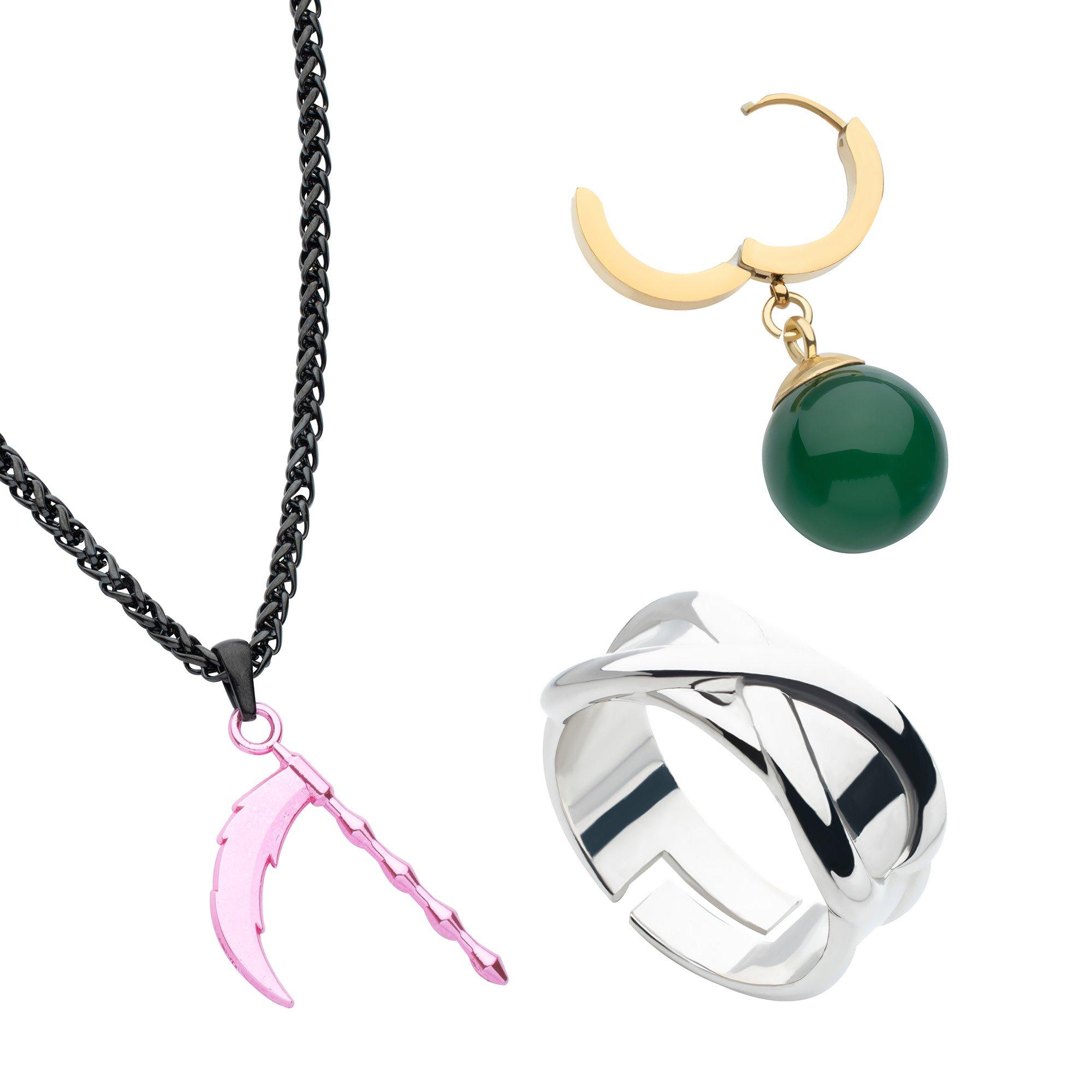 Dragon Ball Super Goku Black Necklace, Potara Earrings, and Time Ring Set  GameStop Exclusive