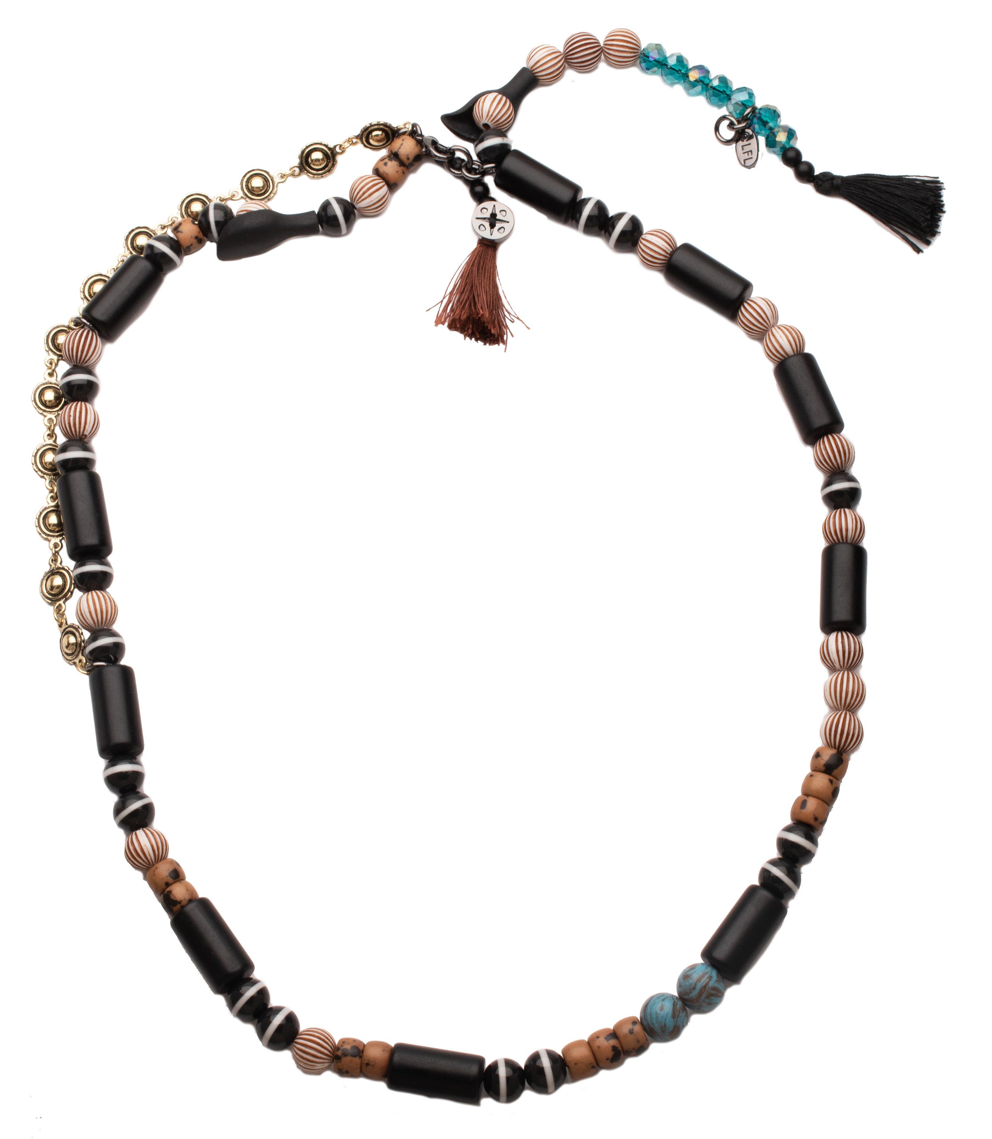 Star Wars Ahsoka Faux Leather Crown with Elastic Strap and Replica Bead Chain Necklace Set (GameStop Exclusive)