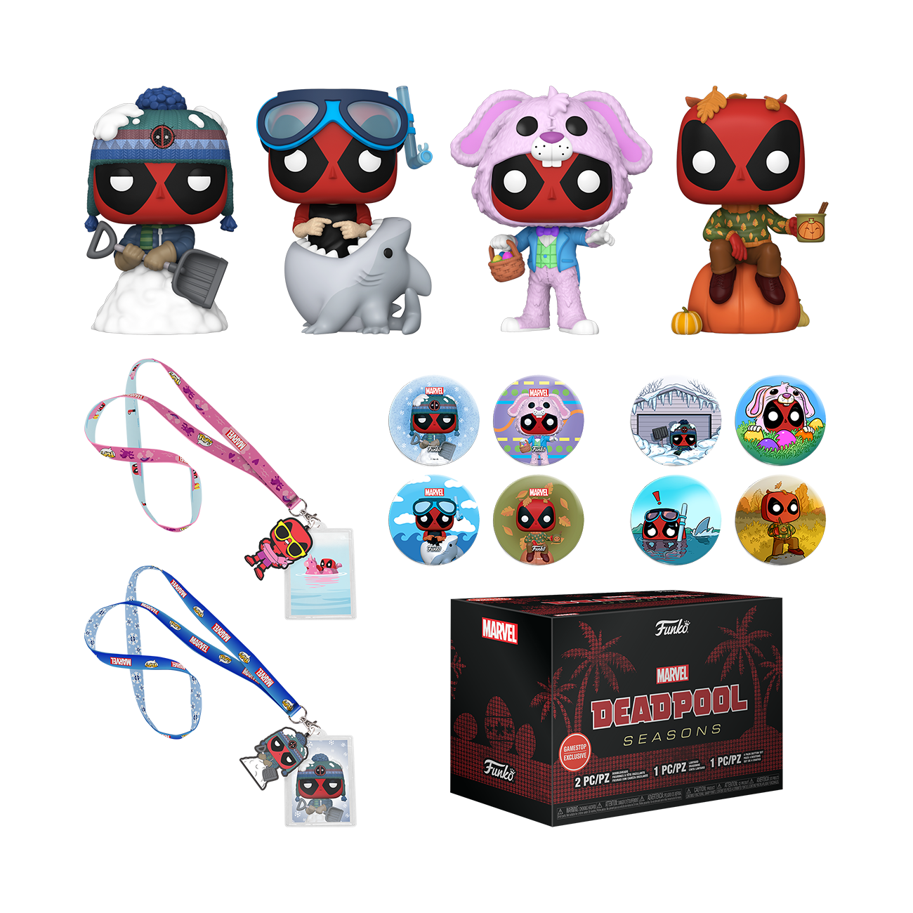 Funko POP! Marvel Deadpool Seasons Mystery Box Collectors Kit GameStop  Exclusive