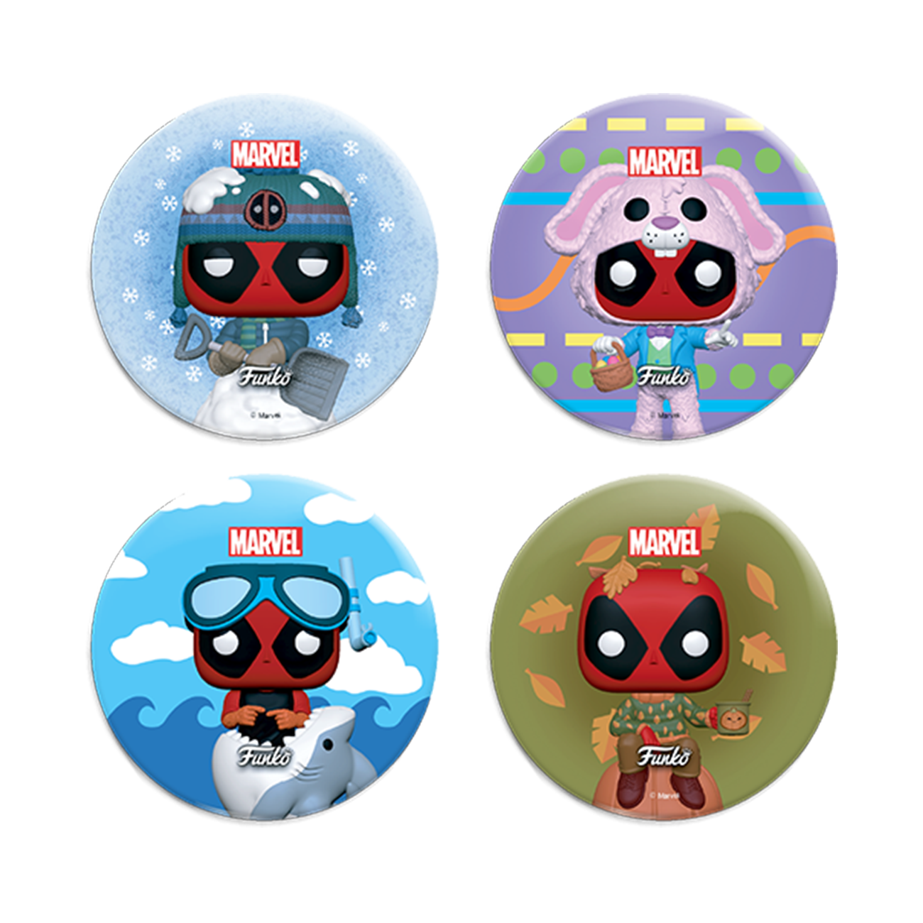 Funko Pop! Deadpool - Deadpool Shenanigans - Bundle (Set of 6)