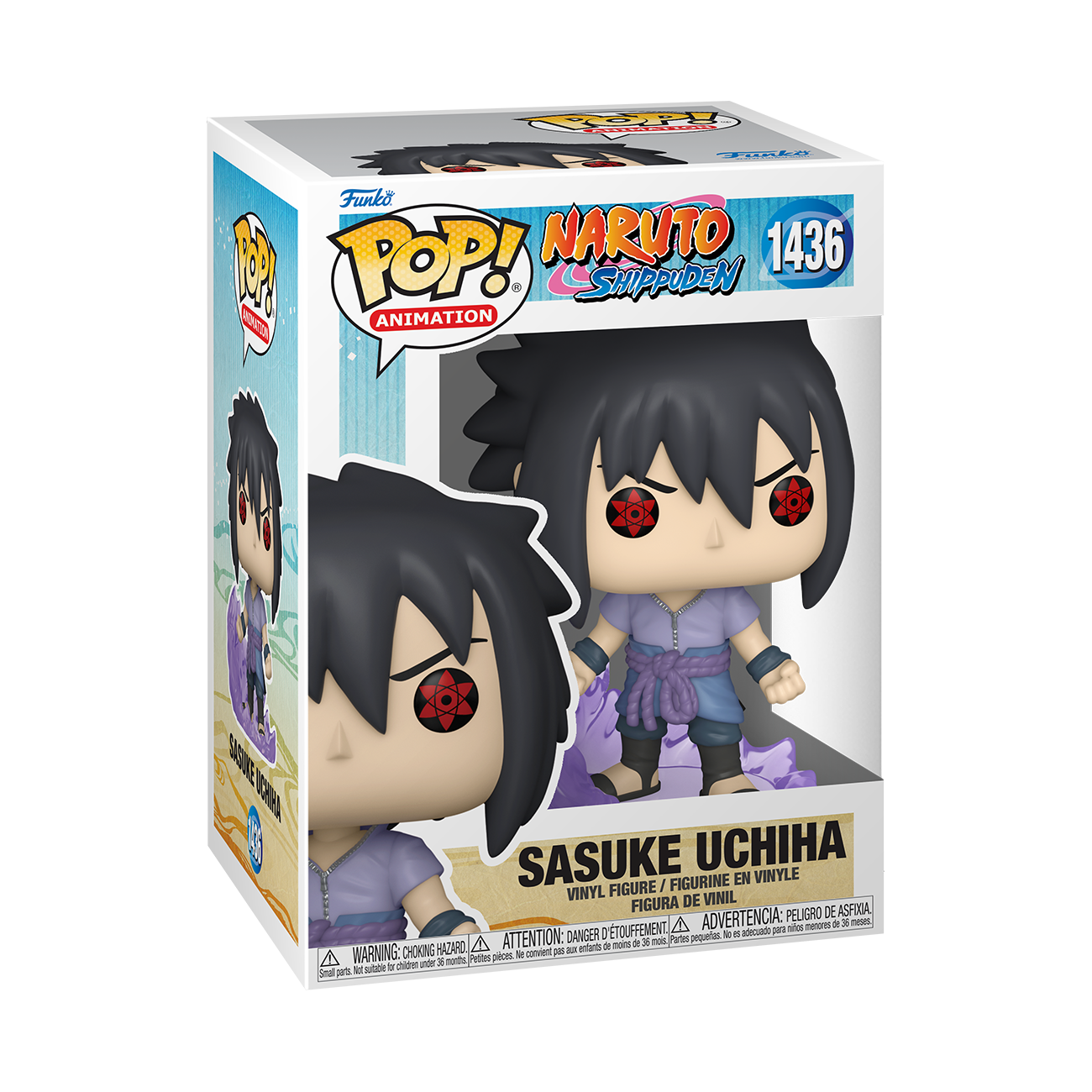 FIGURA DE AÇÃO SASUKE (SKIN CLÁSSICO)(GRANDE) - NARUTO