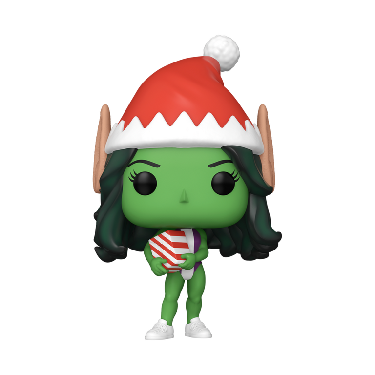 Funko POP! Marvel: Holiday She-Hulk 5.25-in Vinyl Bobblehead