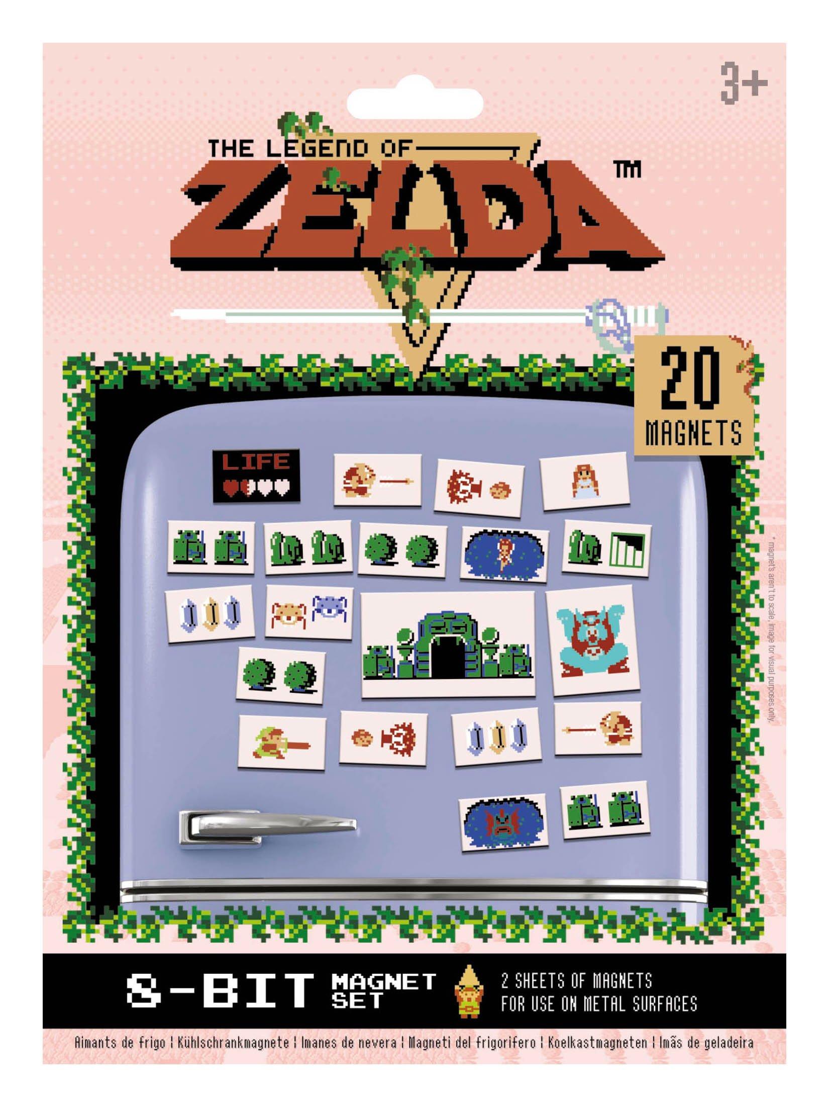 The Legend of Zelda 8-Bit Magnet Set | GameStop