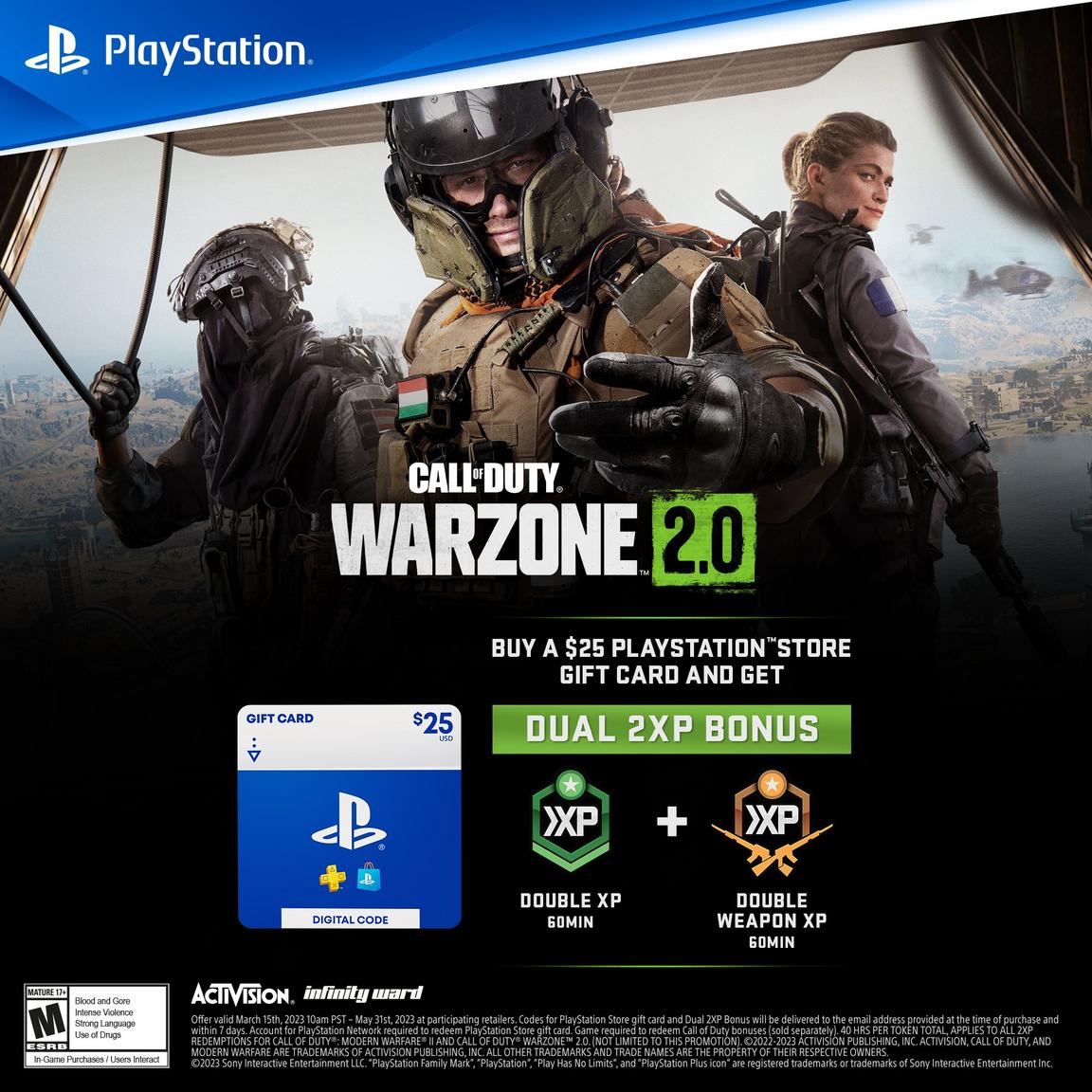 Sony PlayStation Store $25 Call of Duty Bonus