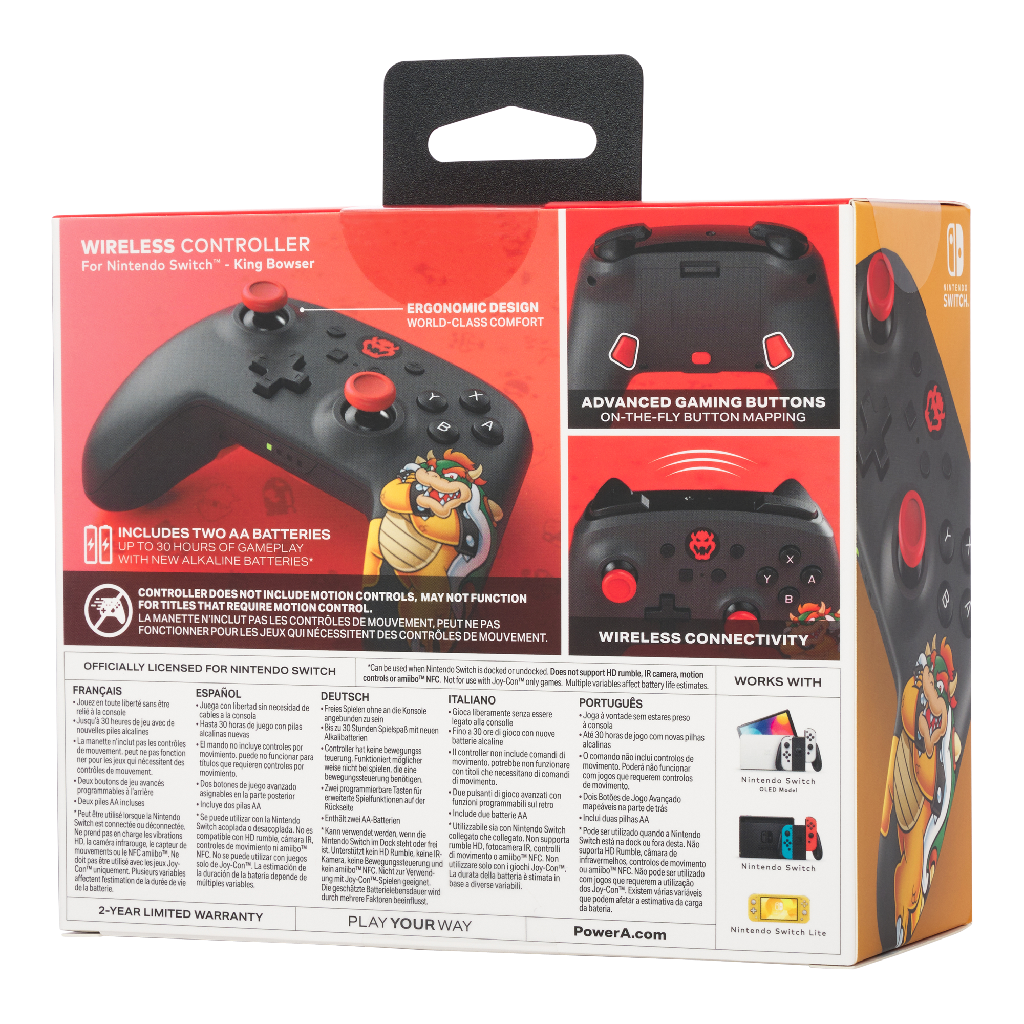 PowerA Wireless Nintendo Switch Controller - Kirby, AA Battery Powered  (Battery Included), Nintendo Switch Pro Controller, Mappable Gaming  Buttons