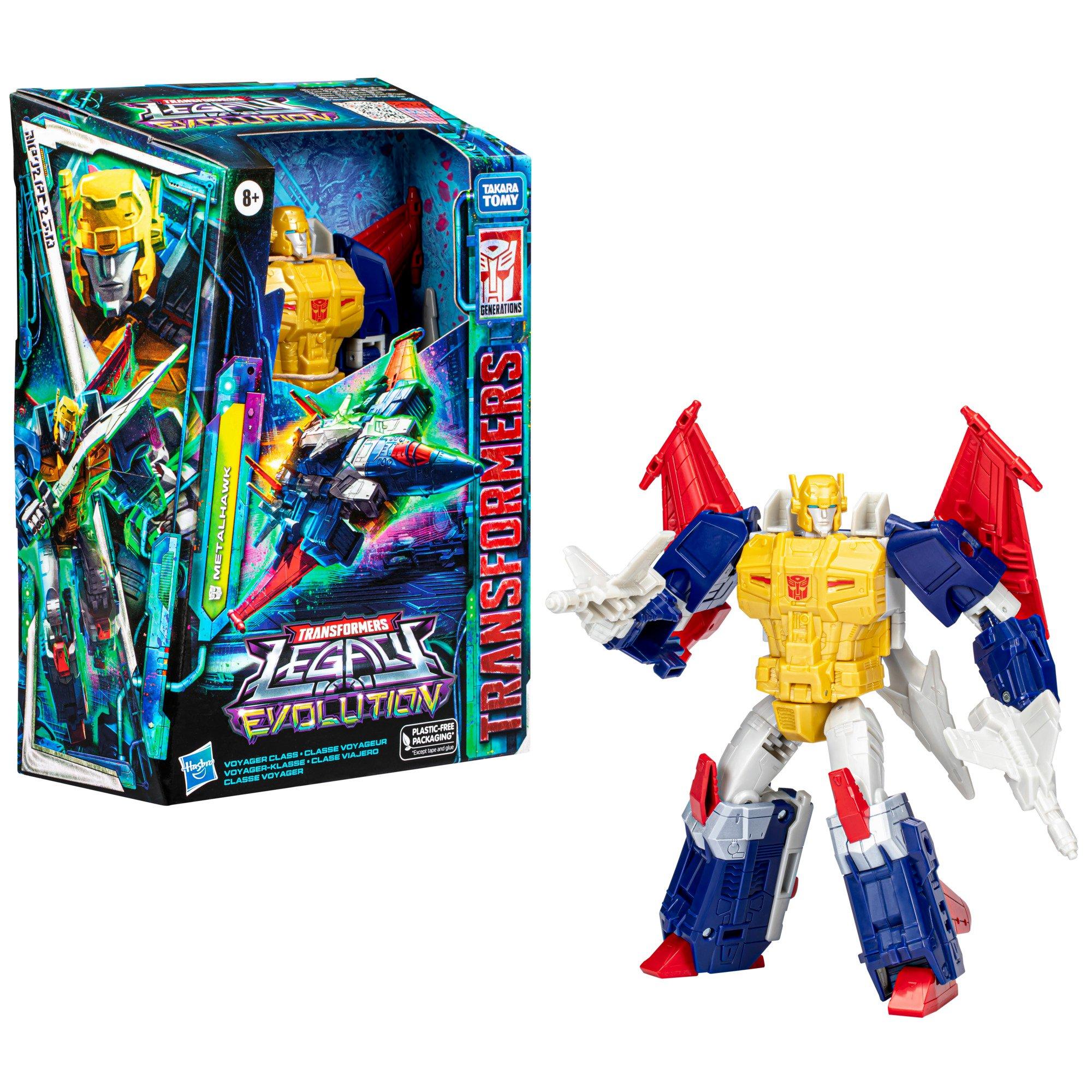 Hasbro Transformers Legacy Evolution Voyager Class Metalhawk 7-in Action Figure