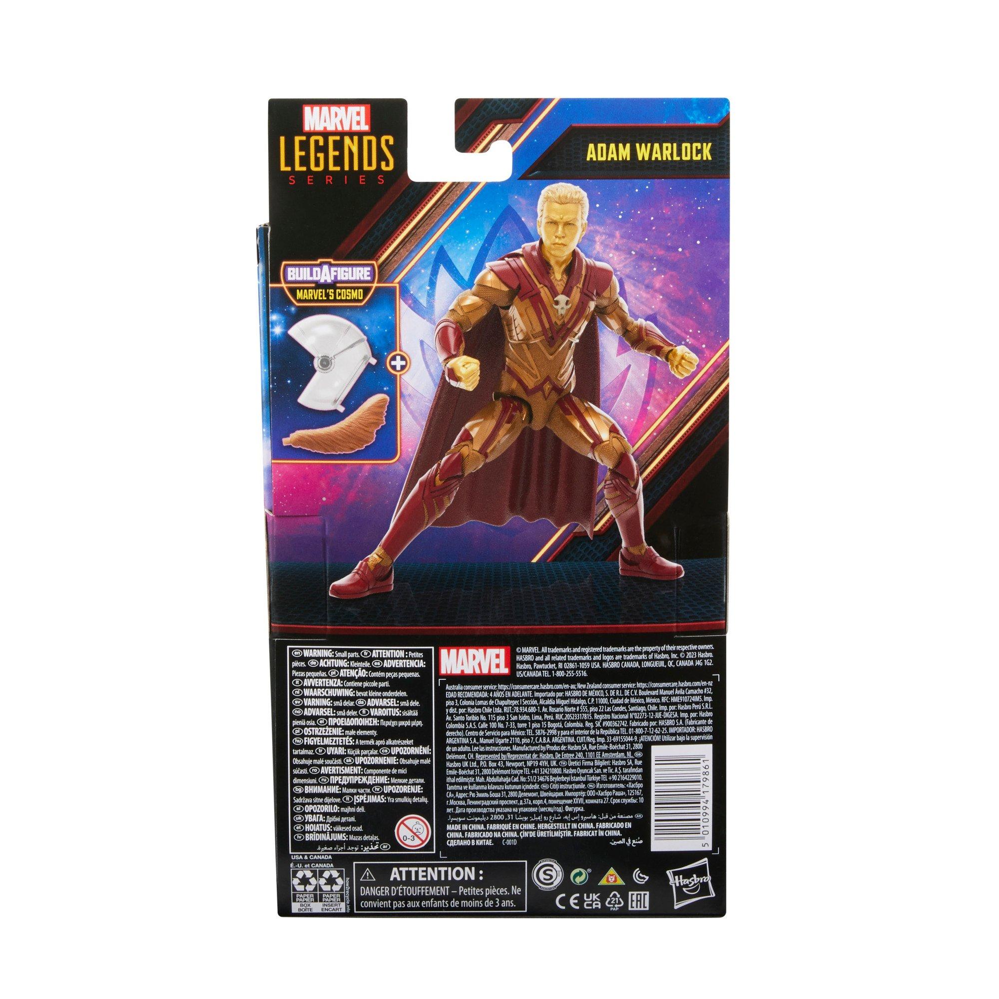 Hasbro Marvel Legends Series Guardians of the Galaxy: Volume 3 Adam Warlock (Build-A-Figure - Marvel's Cosmo) 6-in Action Figure