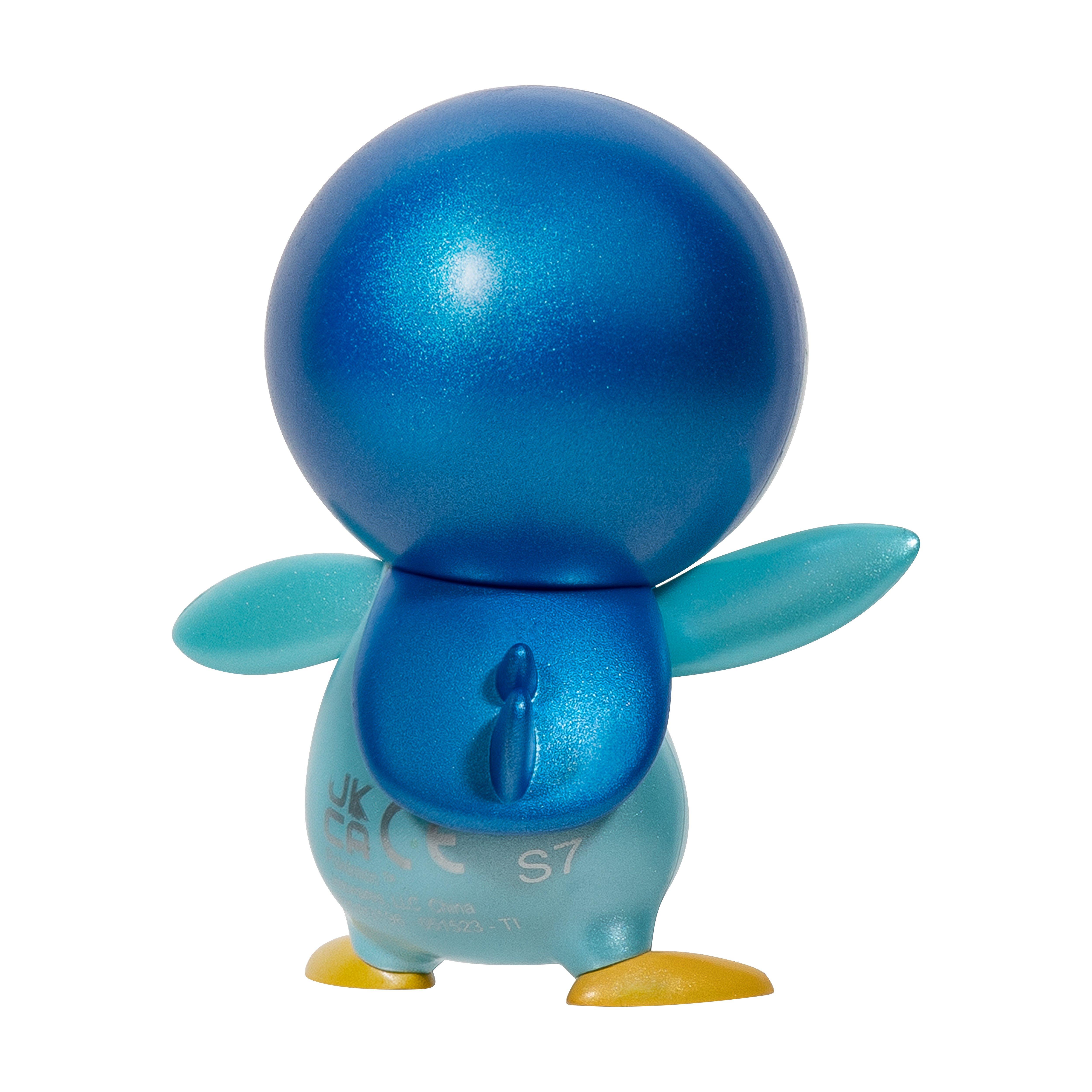 Jazwares Pokemon Select Metallic Piplup 3-in Battle Figure